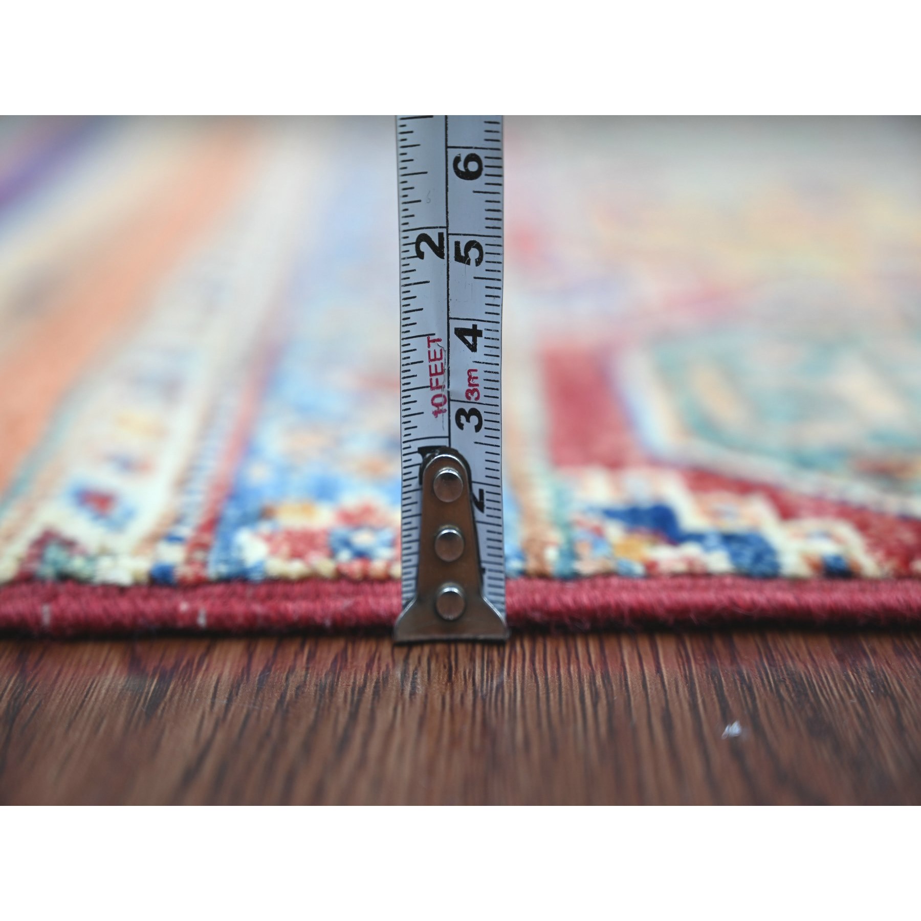 Tribal-Geometric-Hand-Knotted-Rug-108645