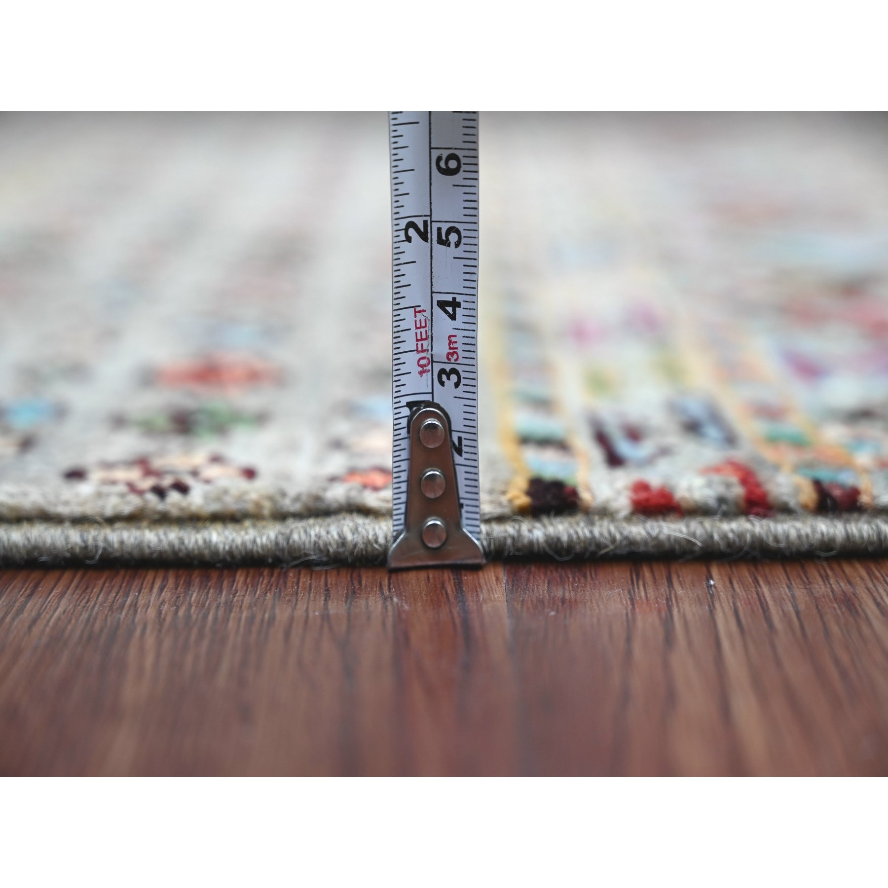 Tribal-Geometric-Hand-Knotted-Rug-108650