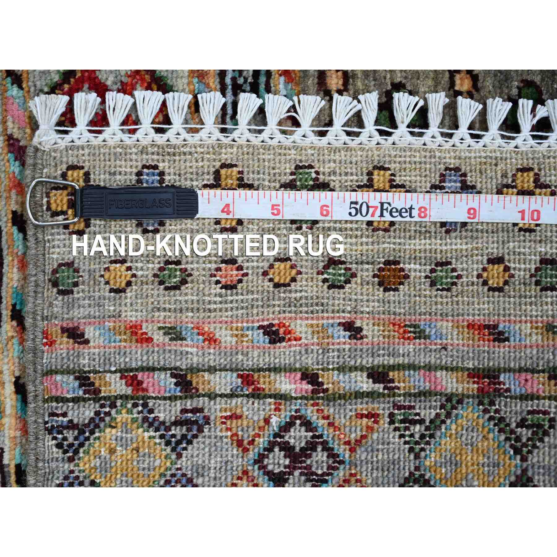 Tribal-Geometric-Hand-Knotted-Rug-108650