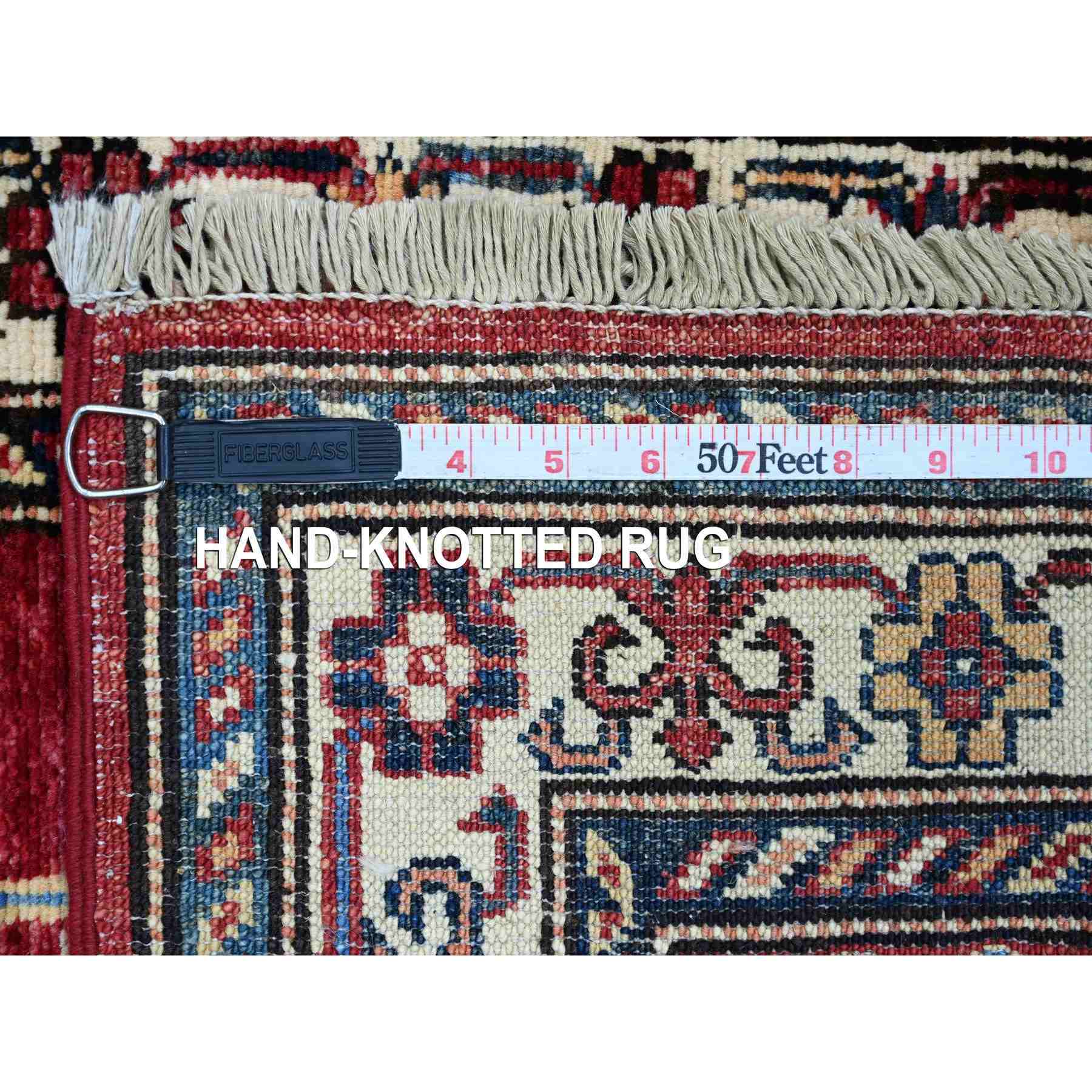 Tribal-Geometric-Hand-Knotted-Rug-108660
