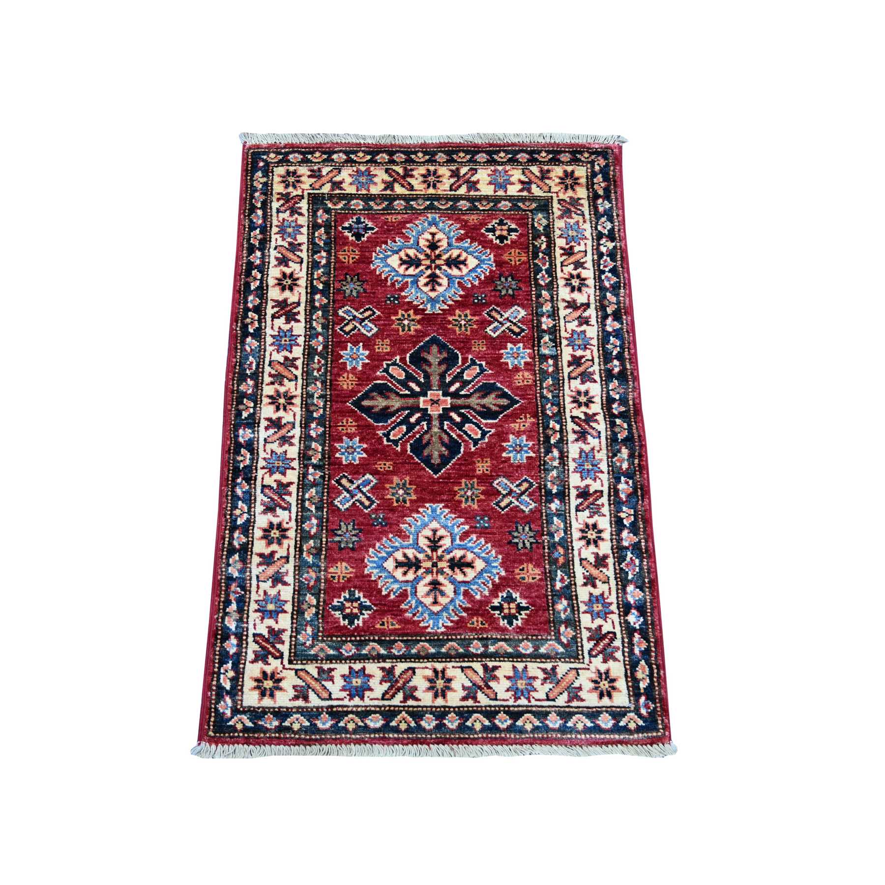 Tribal-Geometric-Hand-Knotted-Rug-108670