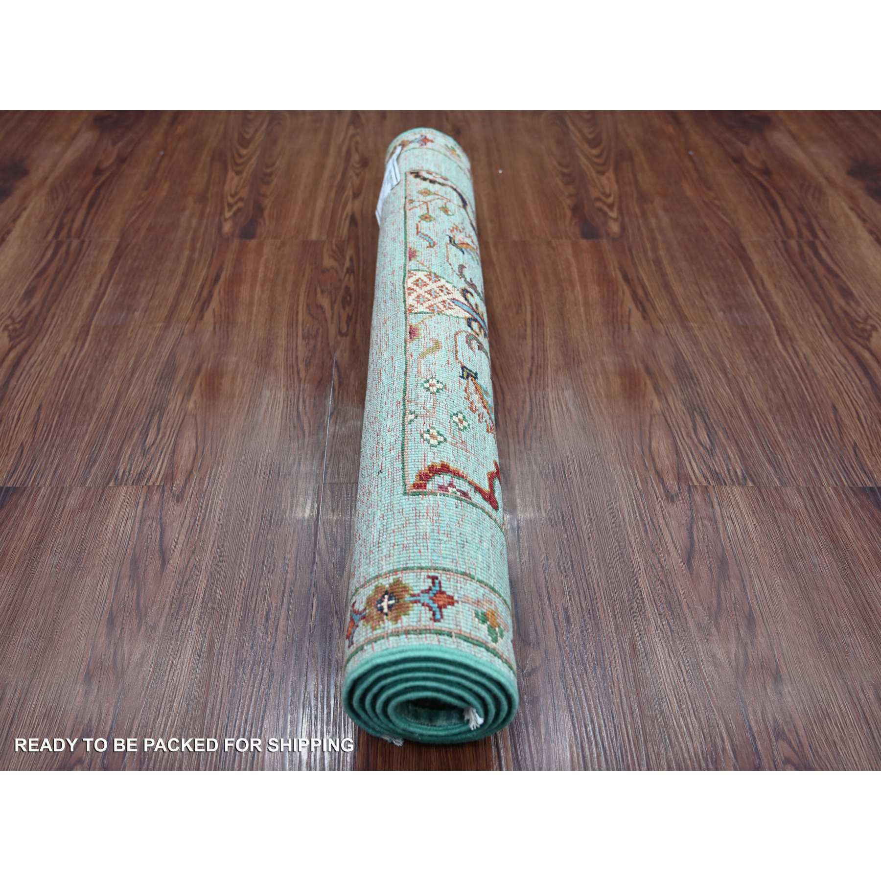 Tribal-Geometric-Hand-Knotted-Rug-108705