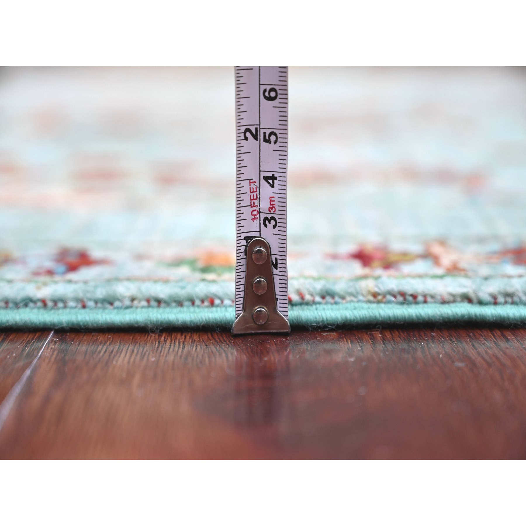 Tribal-Geometric-Hand-Knotted-Rug-108705