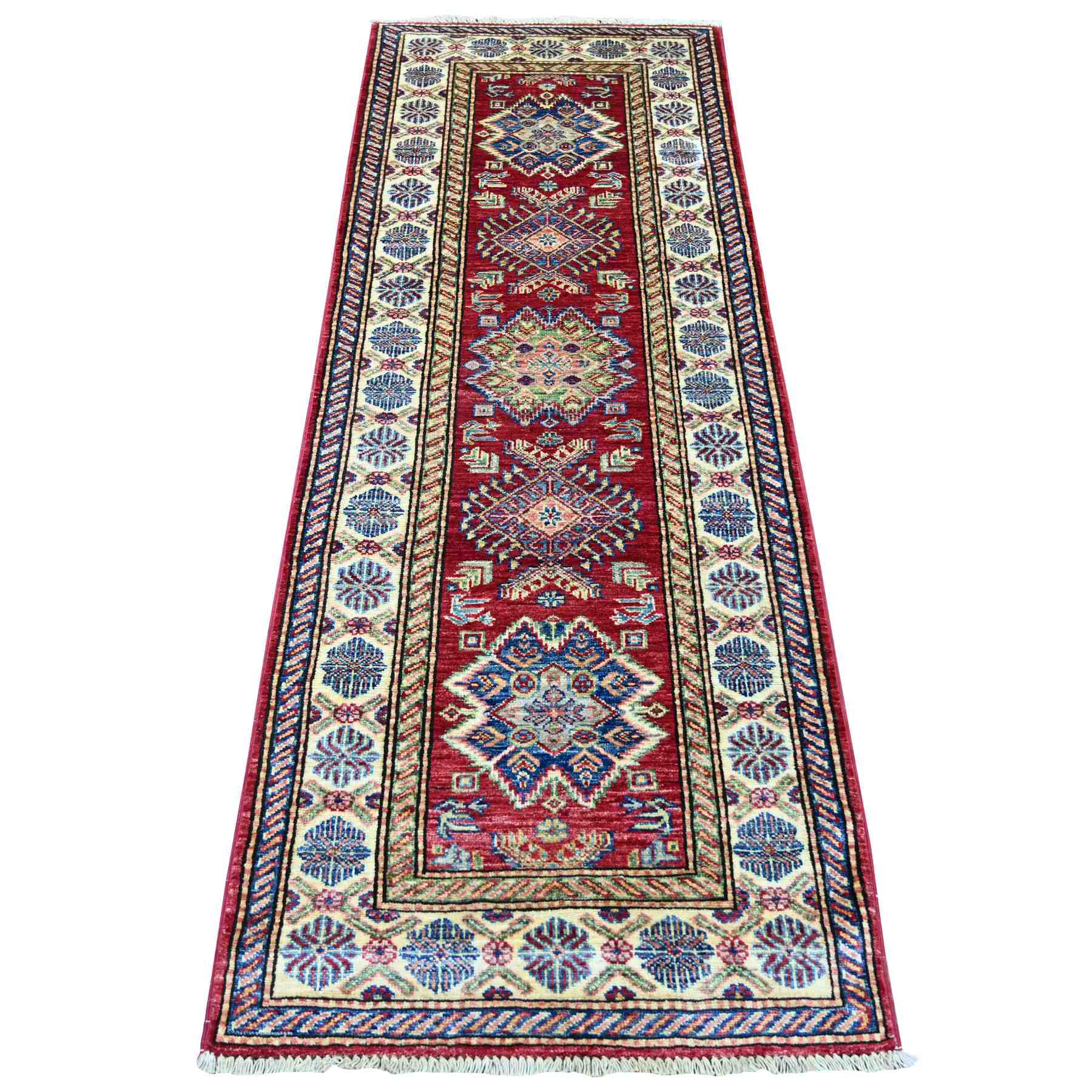 Tribal-Geometric-Hand-Knotted-Rug-108710