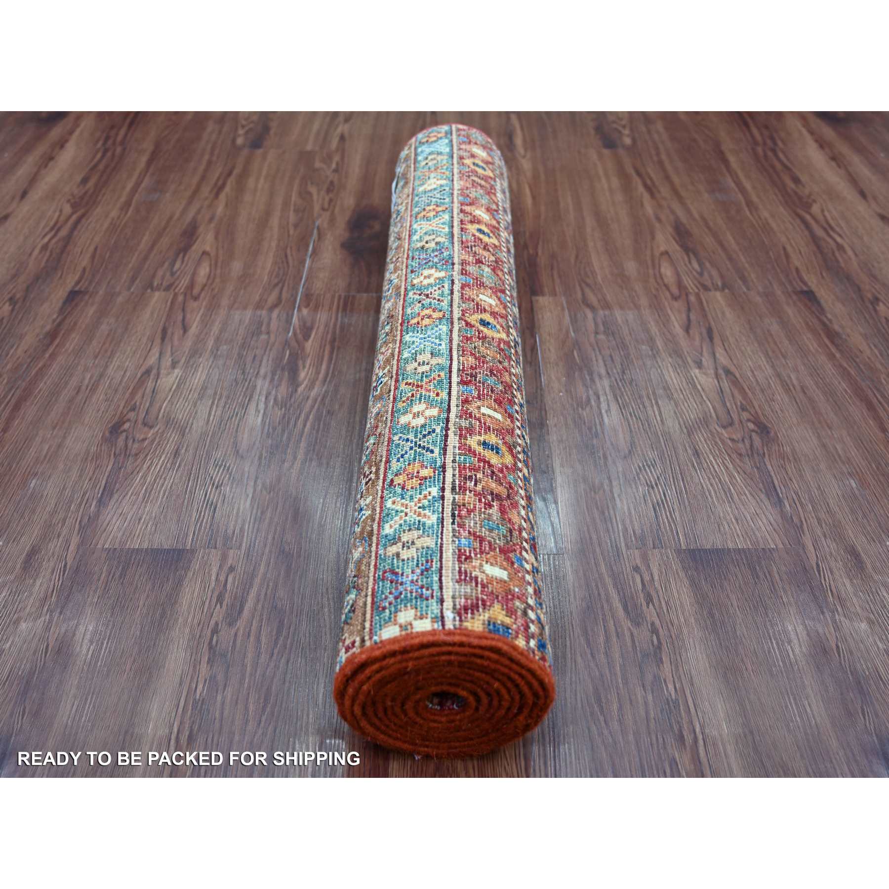 Tribal-Geometric-Hand-Knotted-Rug-108720