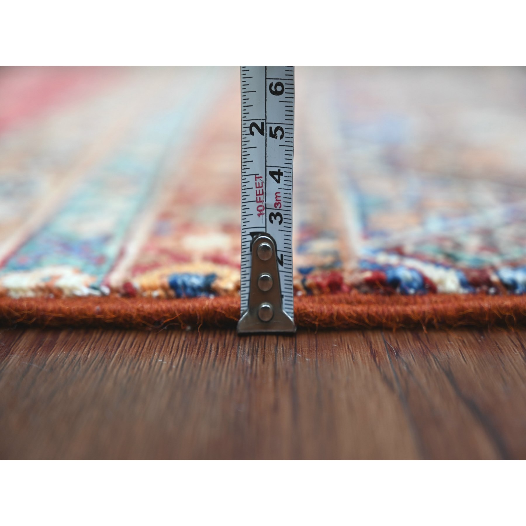 Tribal-Geometric-Hand-Knotted-Rug-108720