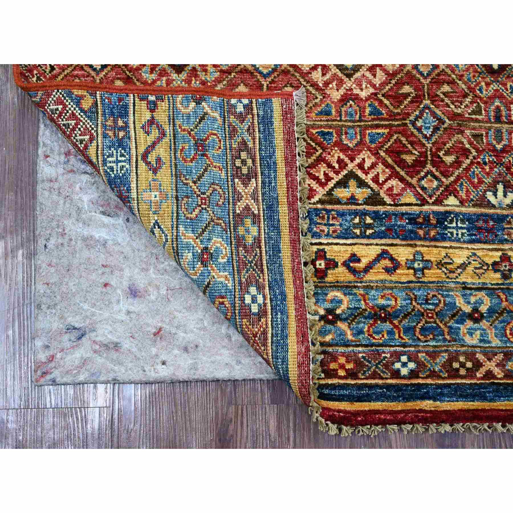 Tribal-Geometric-Hand-Knotted-Rug-108730