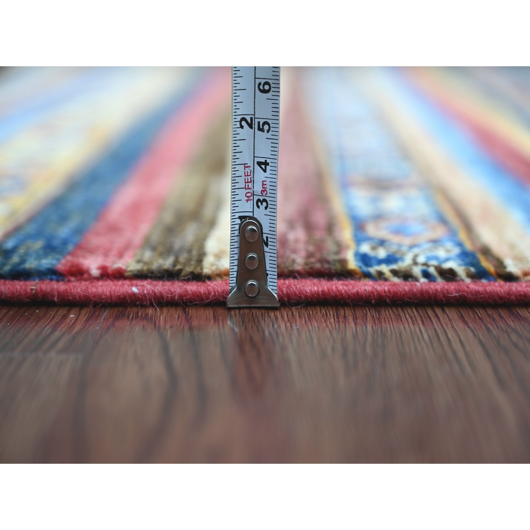 Tribal-Geometric-Hand-Knotted-Rug-108730