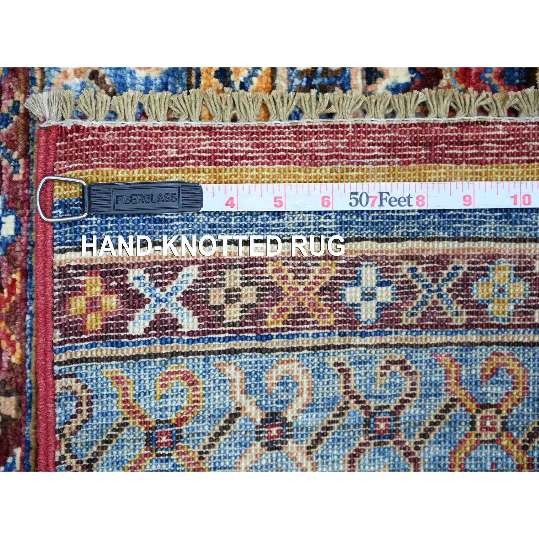 Tribal-Geometric-Hand-Knotted-Rug-108730