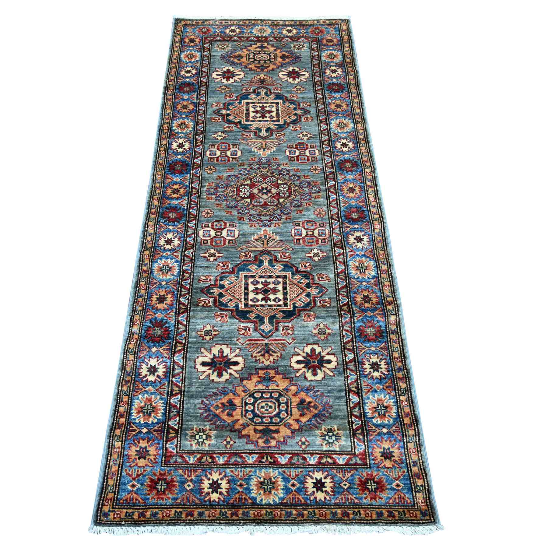 Tribal-Geometric-Hand-Knotted-Rug-108735