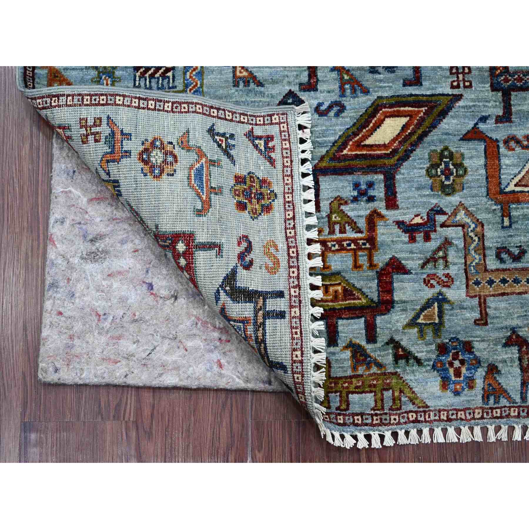 Tribal-Geometric-Hand-Knotted-Rug-109070