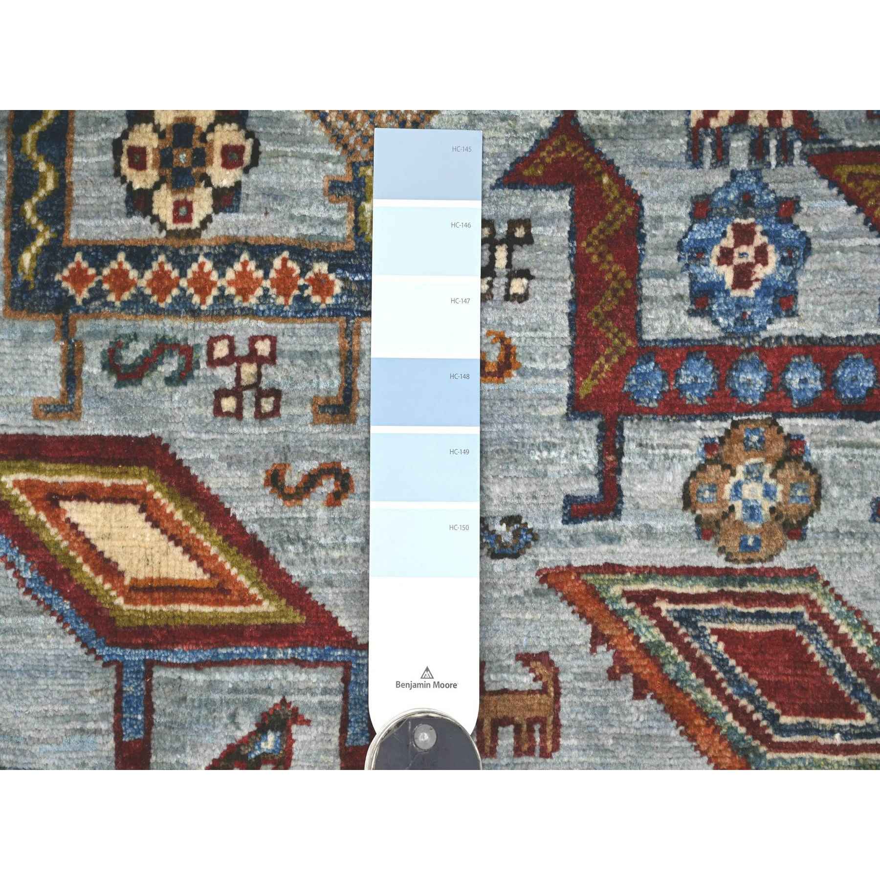 Tribal-Geometric-Hand-Knotted-Rug-109070