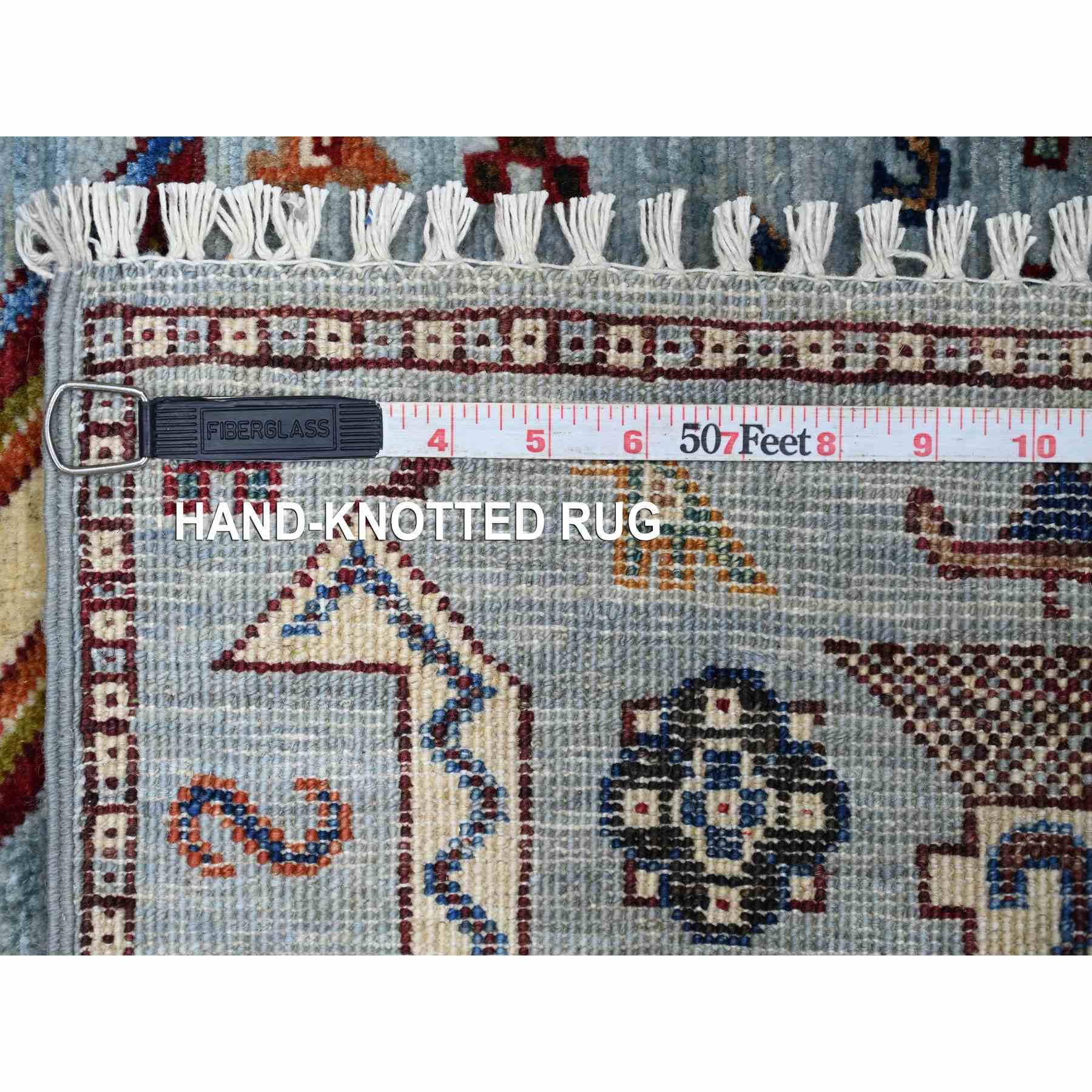 Tribal-Geometric-Hand-Knotted-Rug-109070