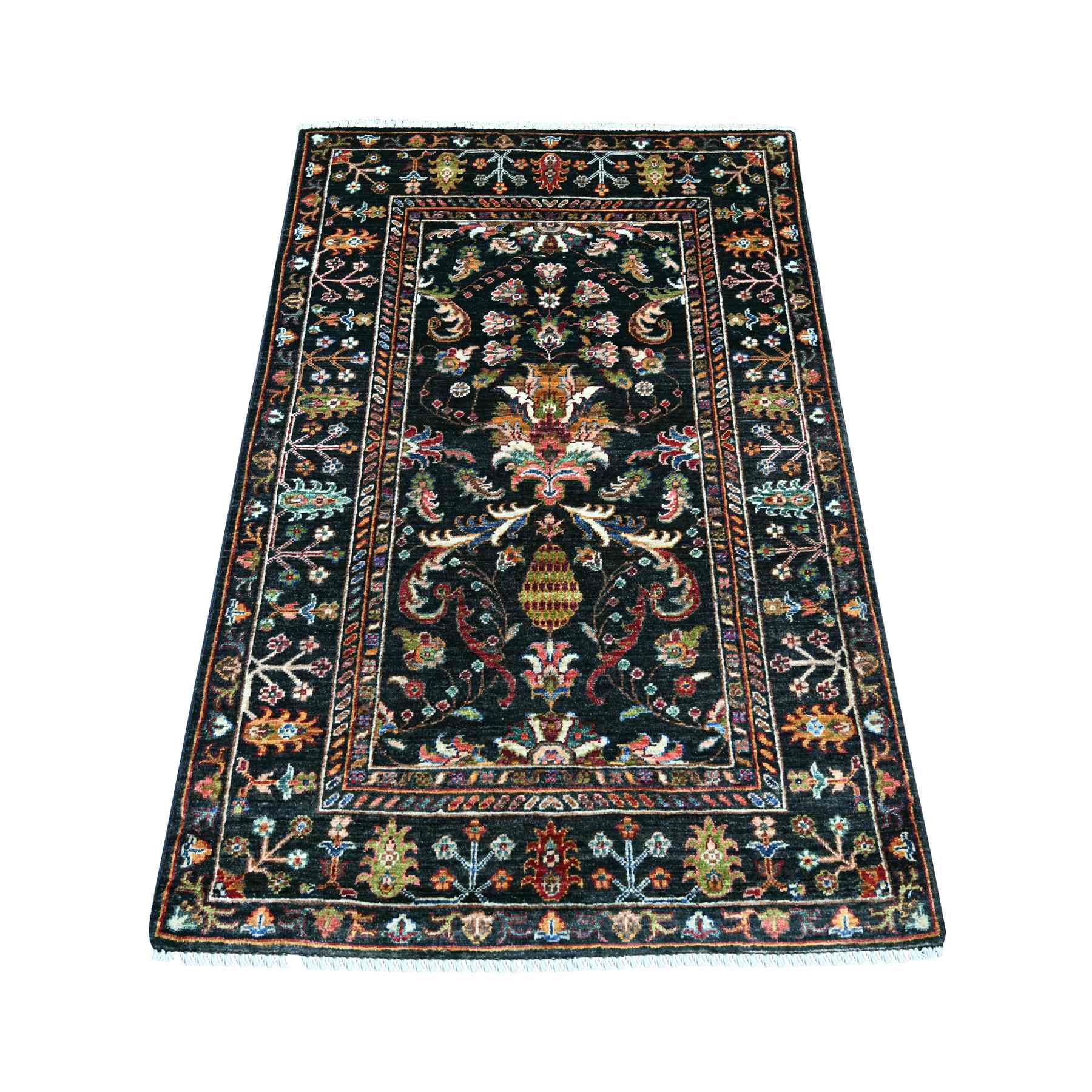 Tribal-Geometric-Hand-Knotted-Rug-109075