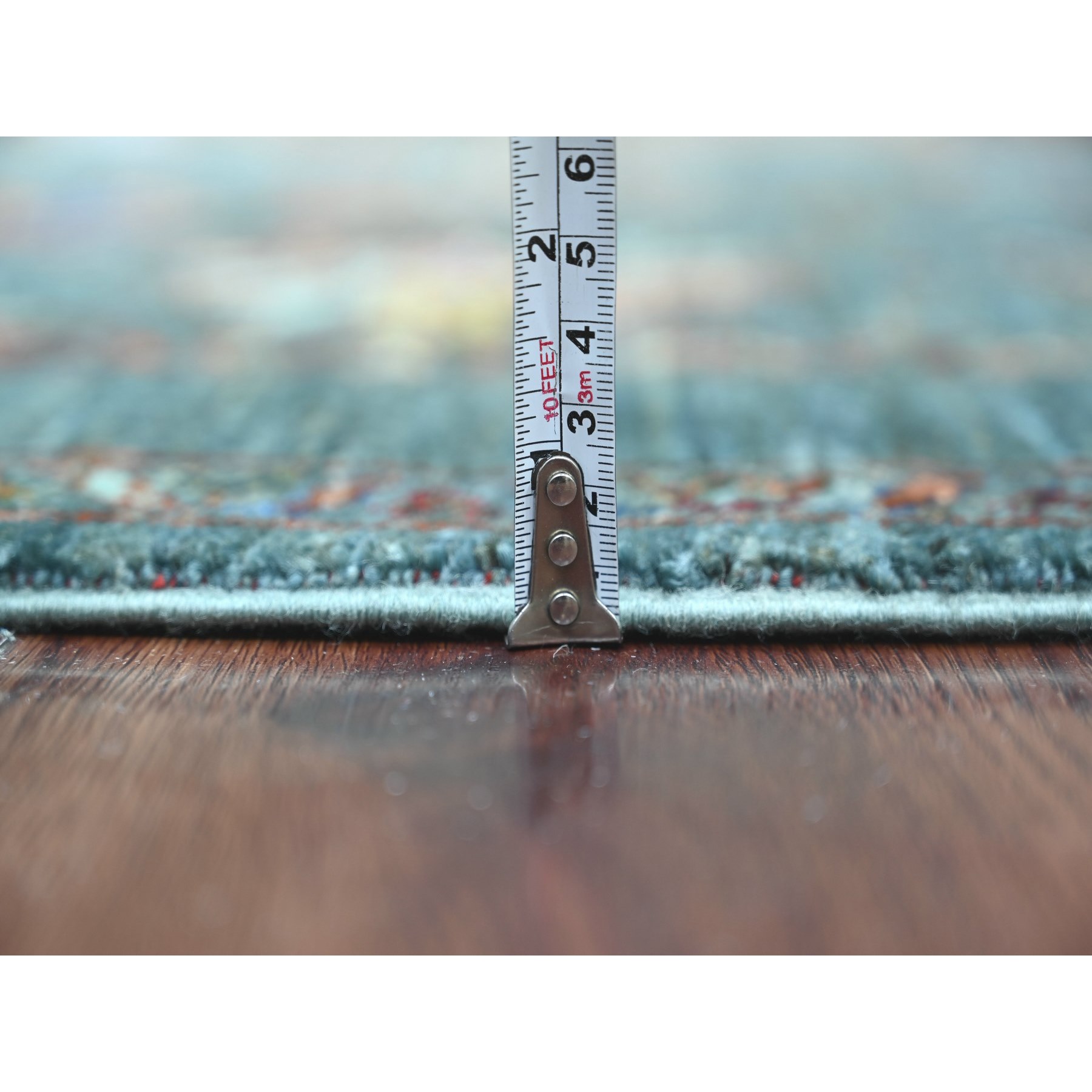 Tribal-Geometric-Hand-Knotted-Rug-109095