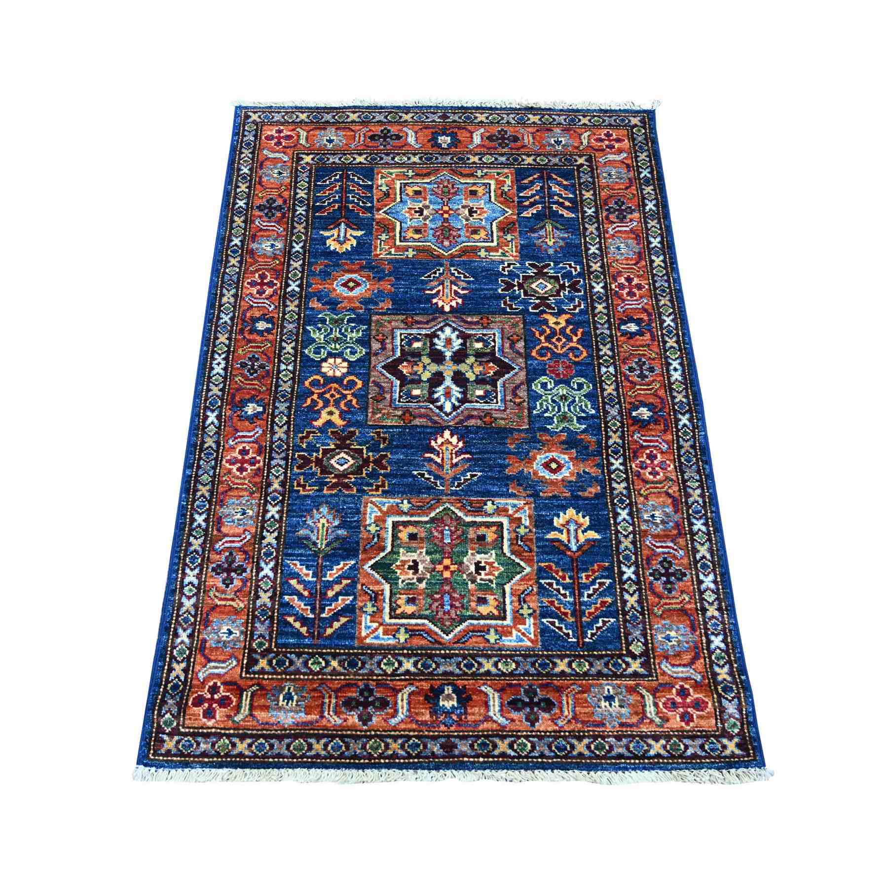 Tribal-Geometric-Hand-Knotted-Rug-109110
