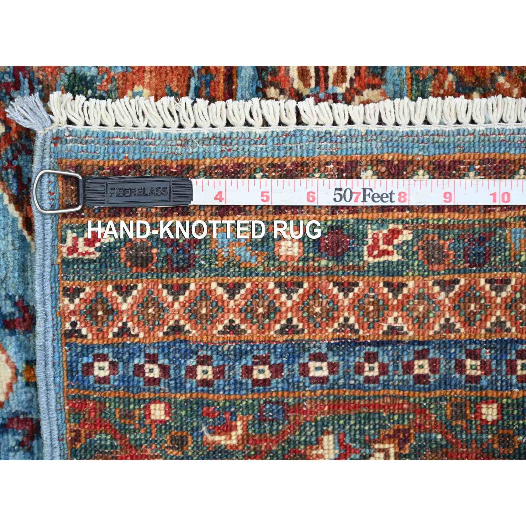 Tribal-Geometric-Hand-Knotted-Rug-109240