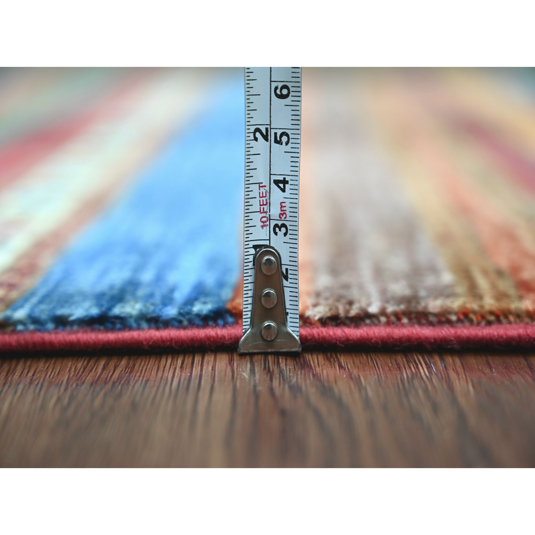 Tribal-Geometric-Hand-Knotted-Rug-109250