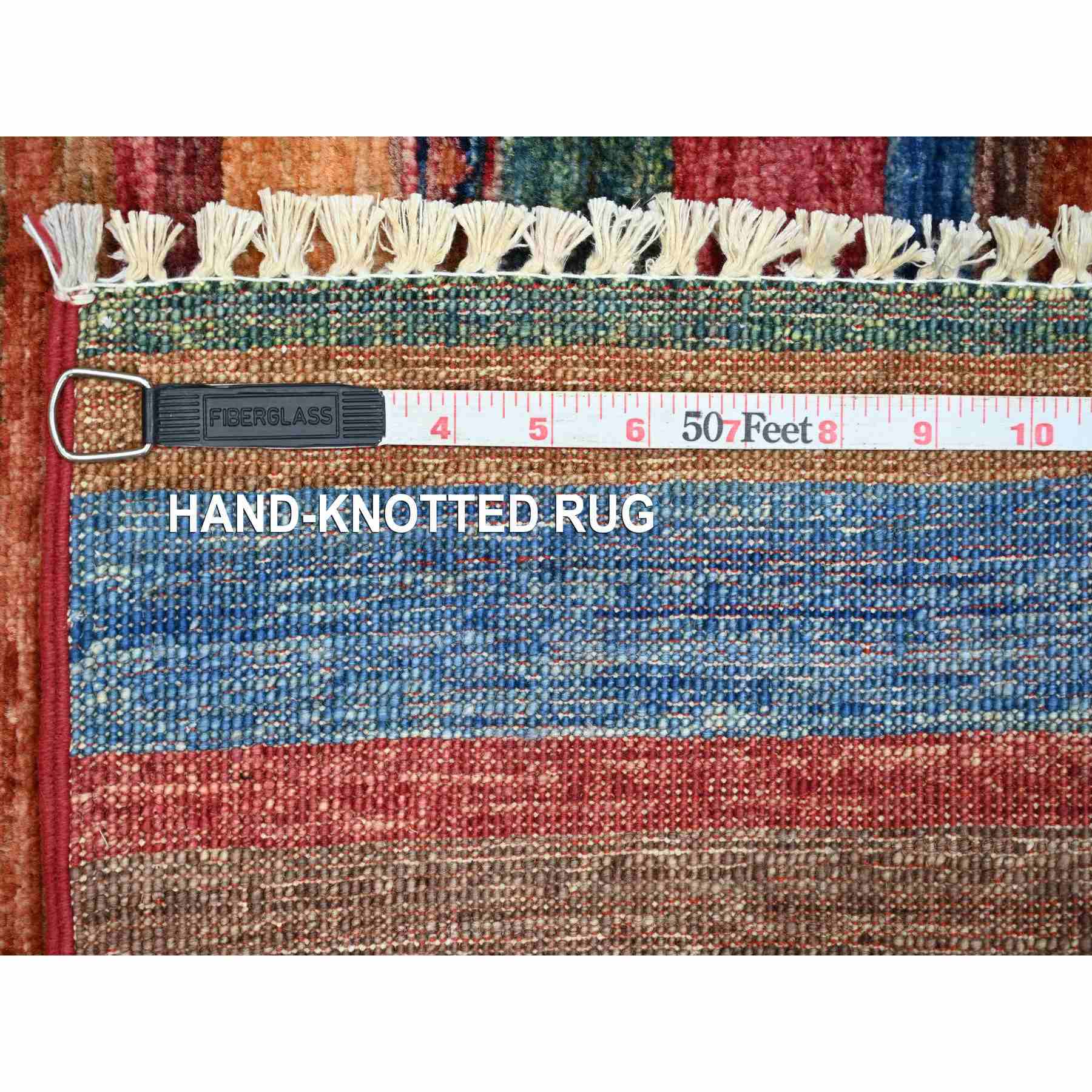 Tribal-Geometric-Hand-Knotted-Rug-109250