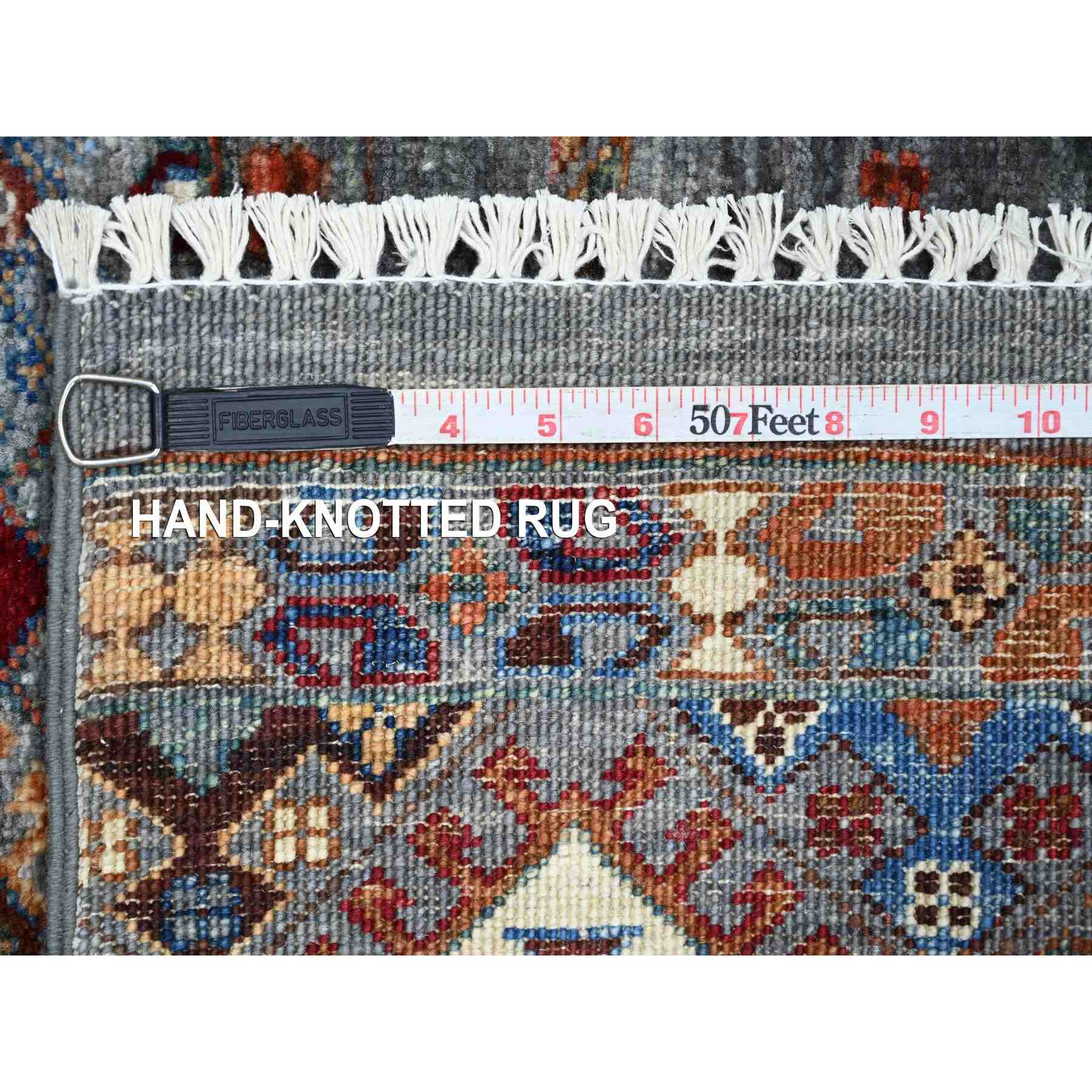 Tribal-Geometric-Hand-Knotted-Rug-109255