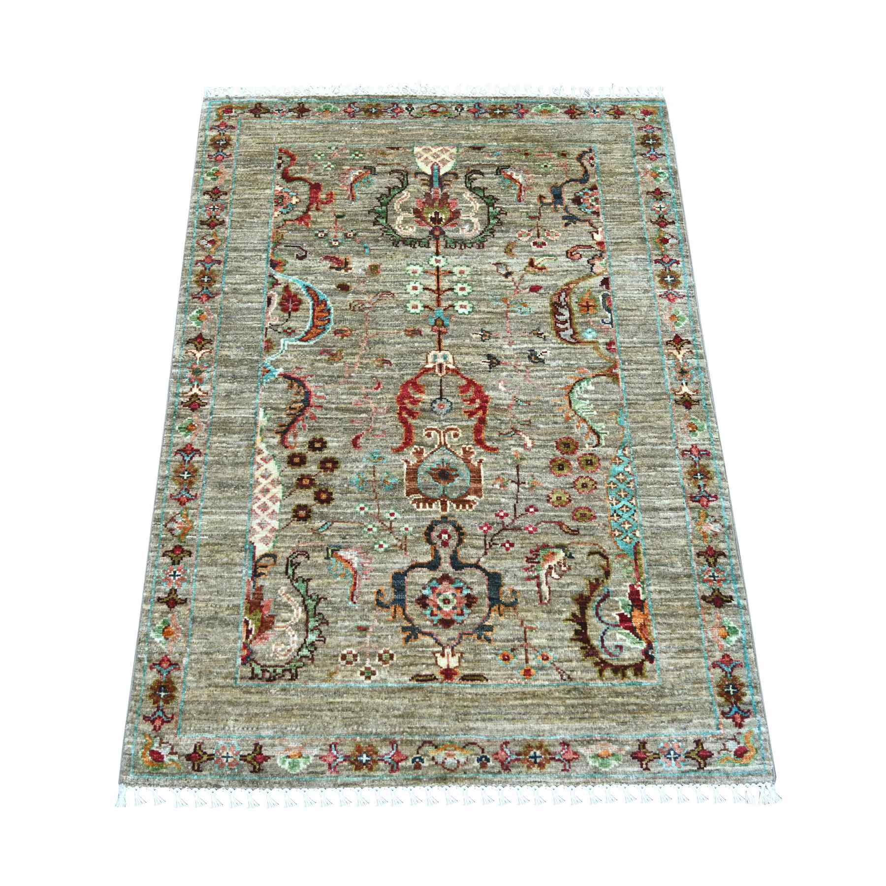 Tribal-Geometric-Hand-Knotted-Rug-109260