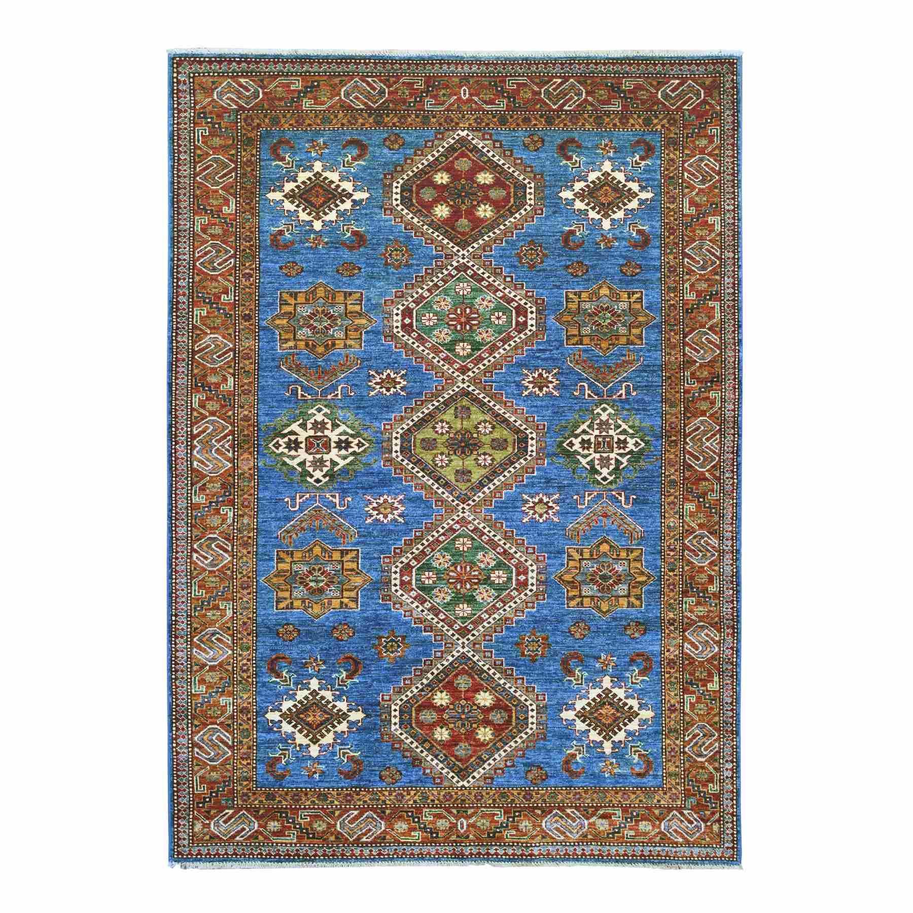 Tribal-Geometric-Hand-Knotted-Rug-109275