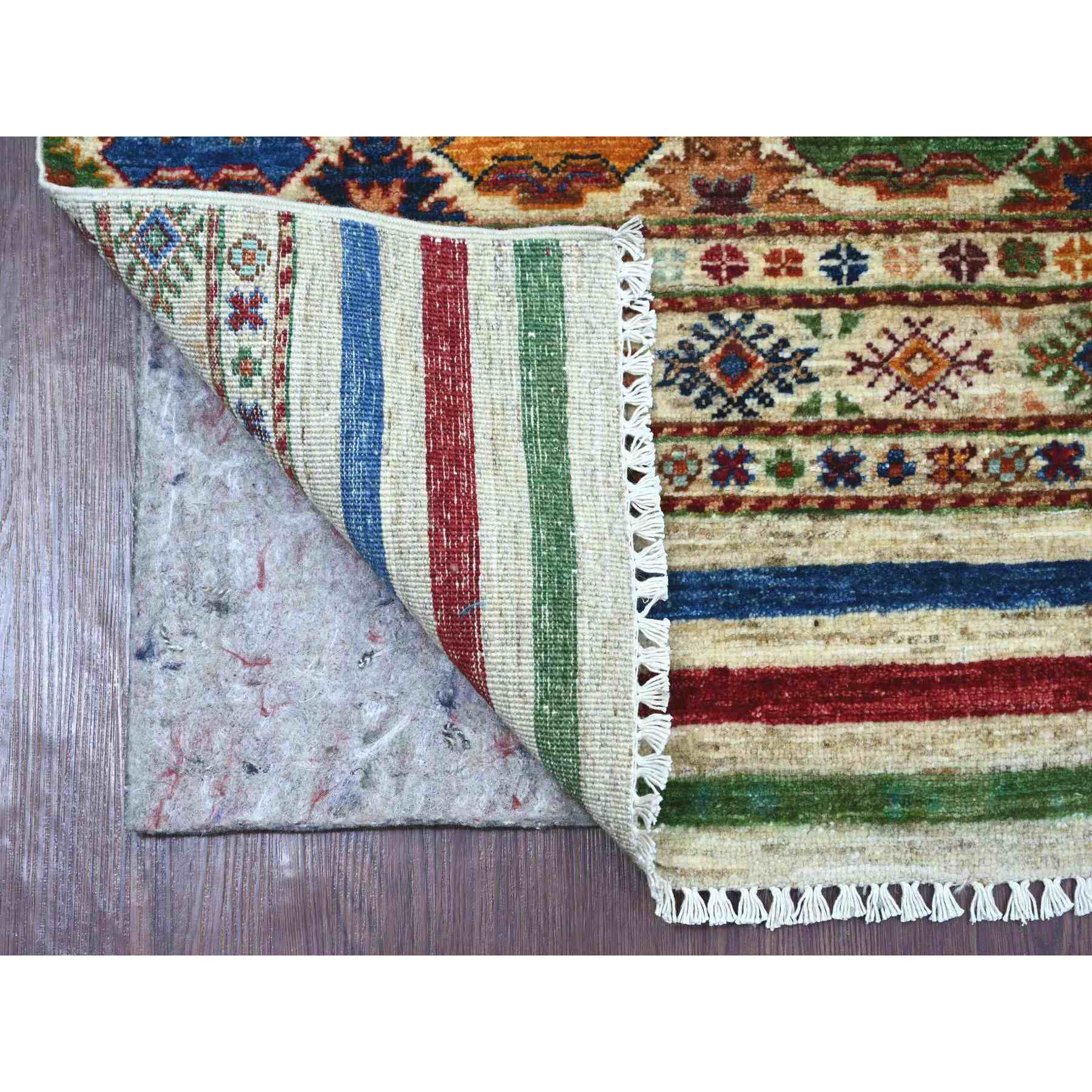 Tribal-Geometric-Hand-Knotted-Rug-109330