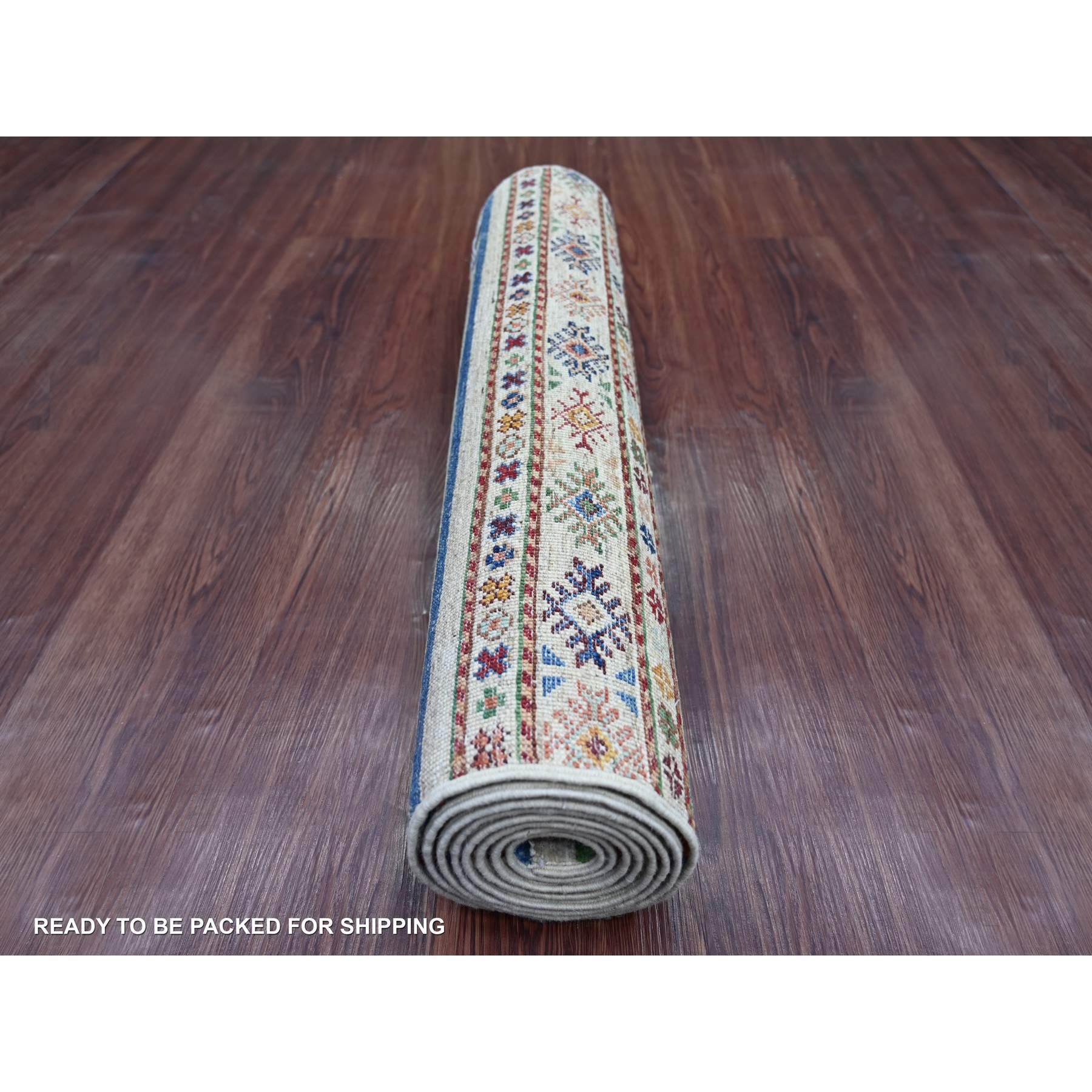 Tribal-Geometric-Hand-Knotted-Rug-109330