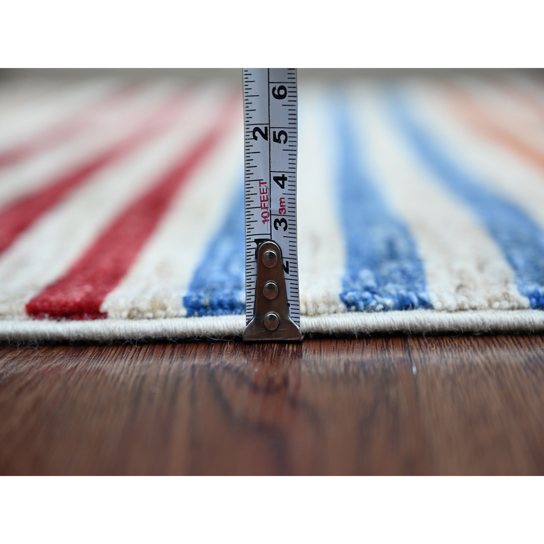 Tribal-Geometric-Hand-Knotted-Rug-109330