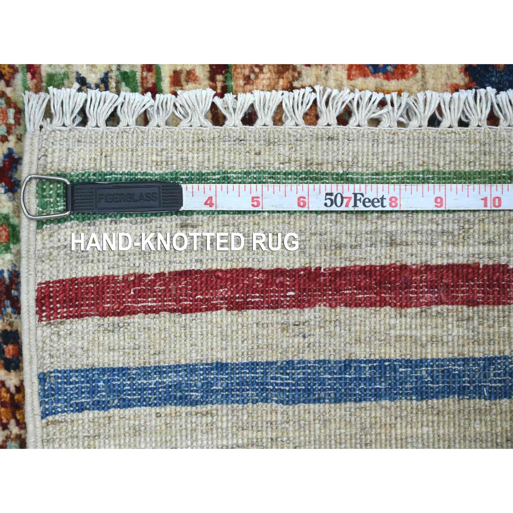 Tribal-Geometric-Hand-Knotted-Rug-109330