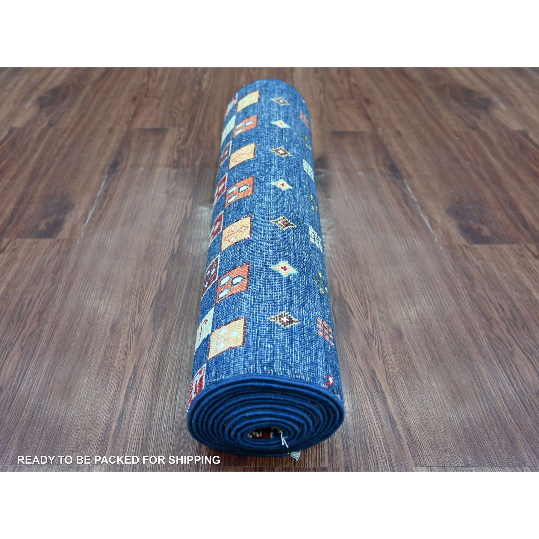 Tribal-Geometric-Hand-Knotted-Rug-109335