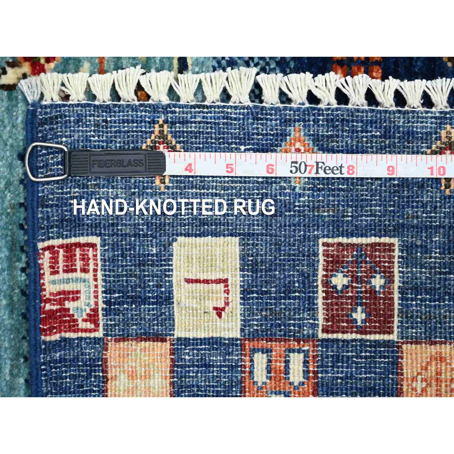 Tribal-Geometric-Hand-Knotted-Rug-109335