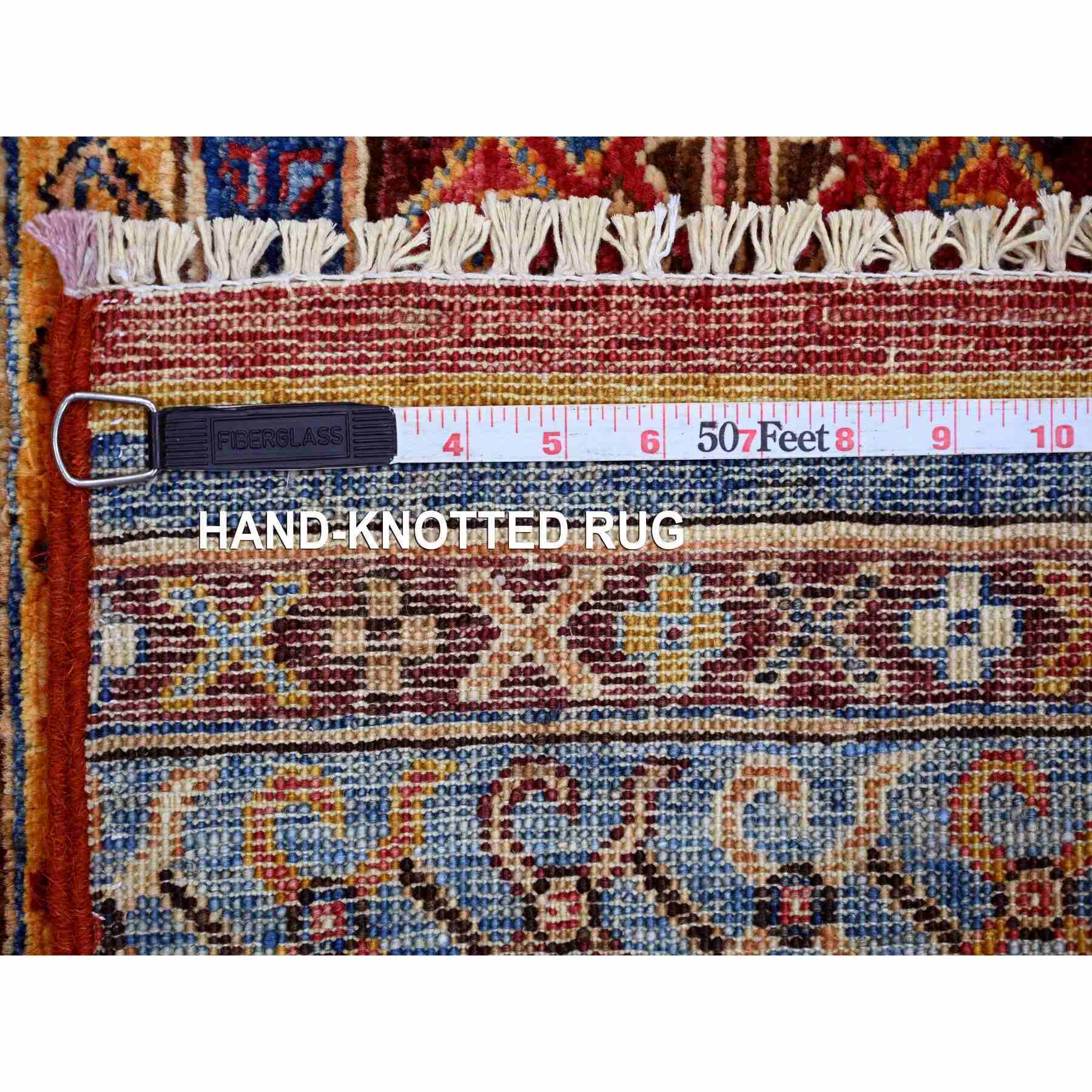 Tribal-Geometric-Hand-Knotted-Rug-109340