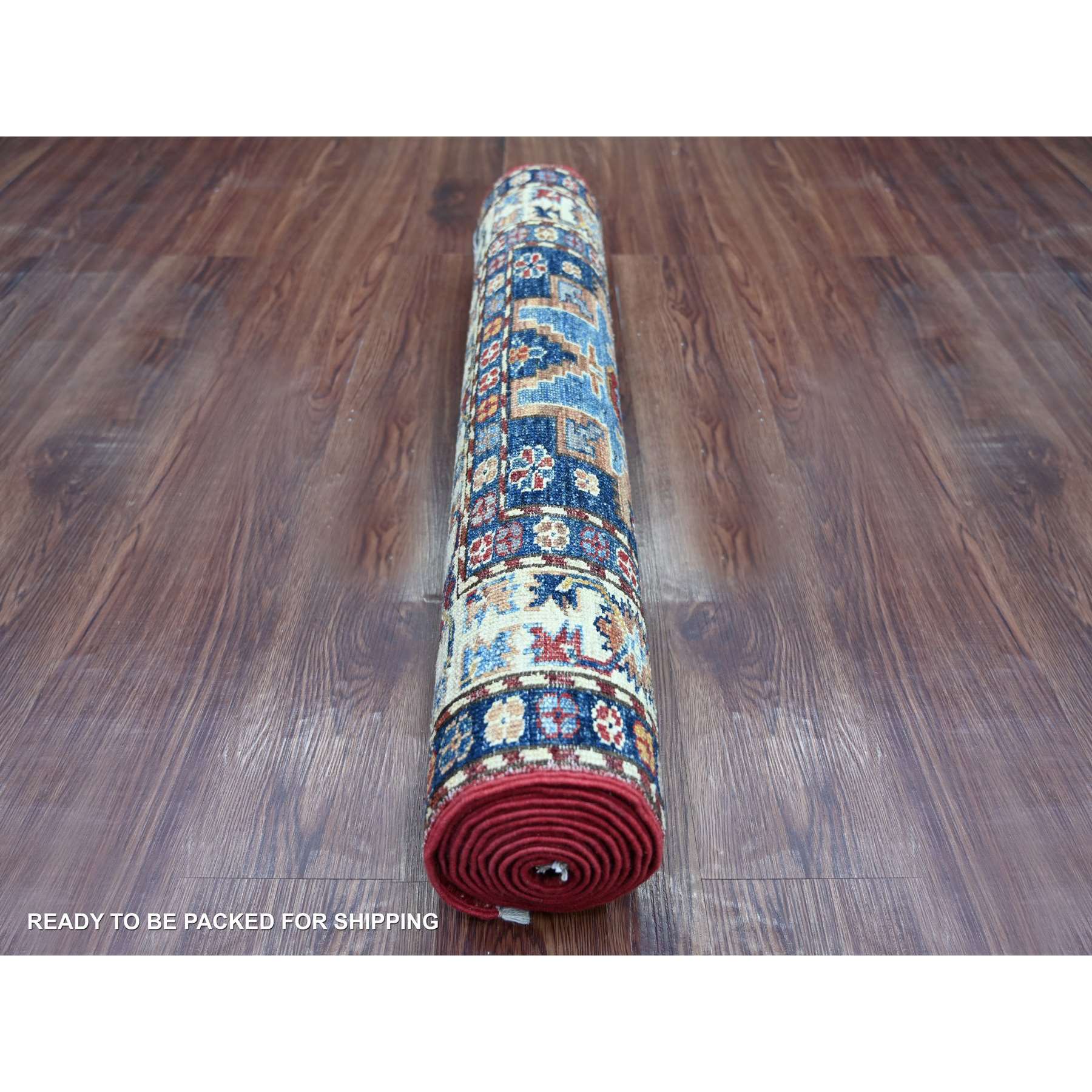Tribal-Geometric-Hand-Knotted-Rug-109350