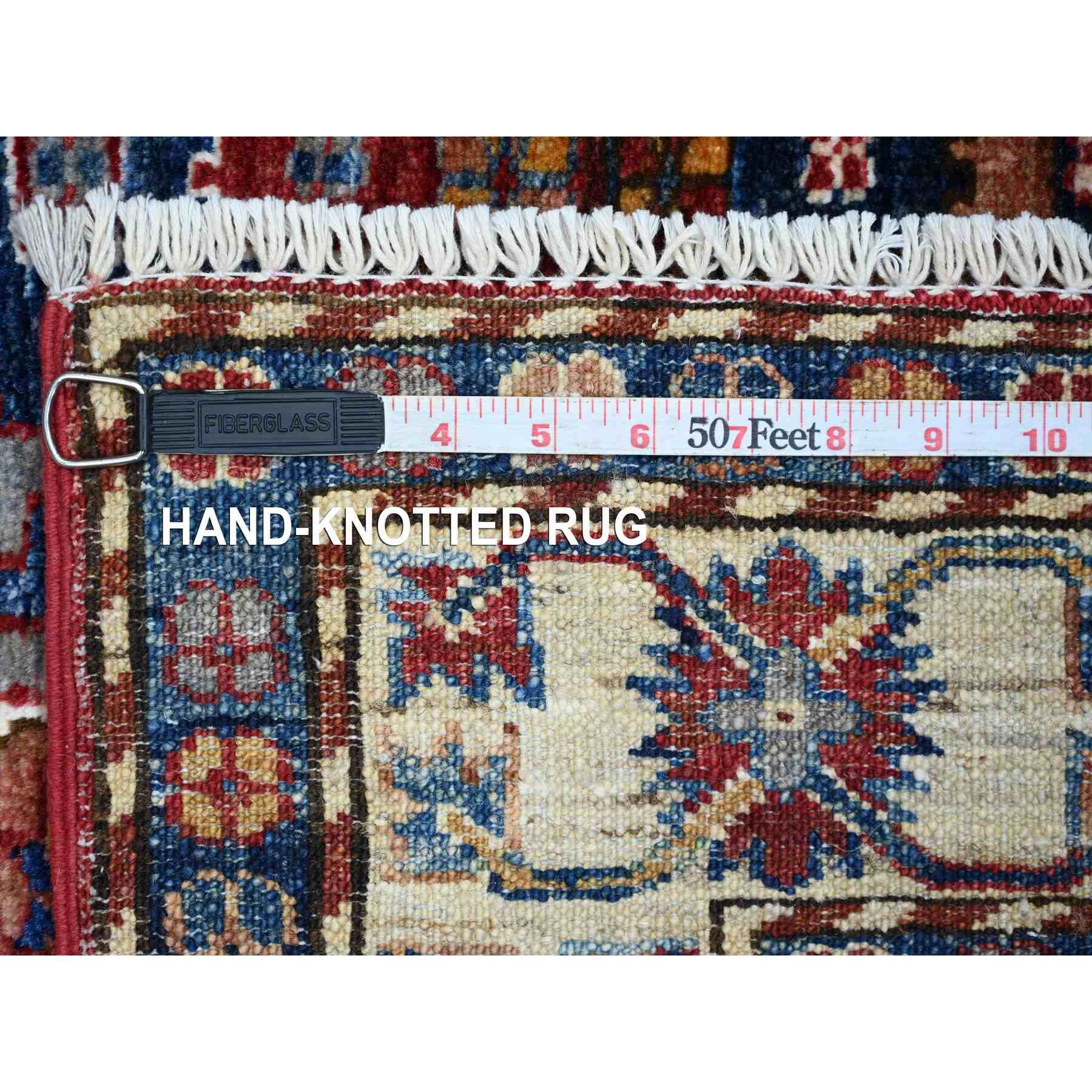 Tribal-Geometric-Hand-Knotted-Rug-109350