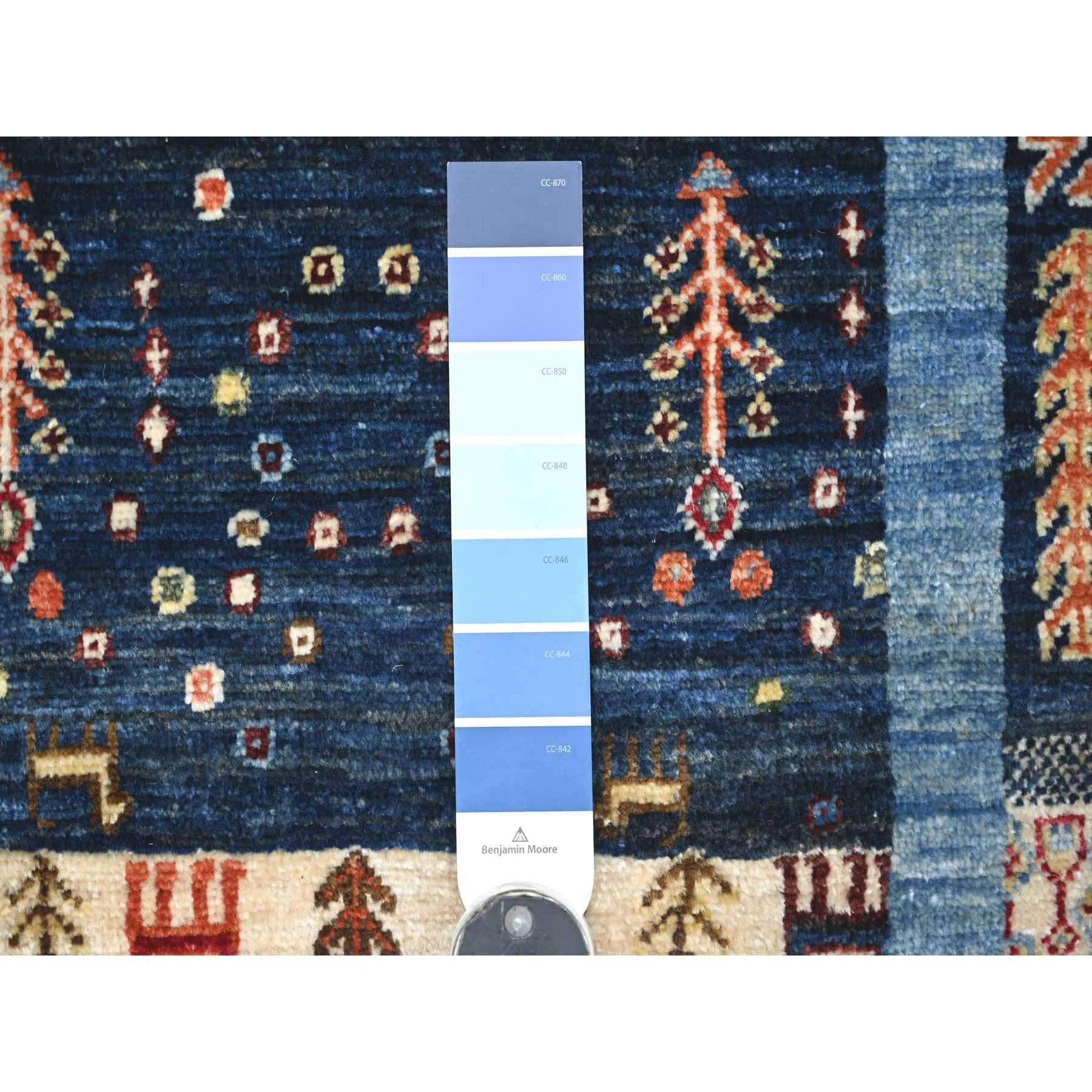 Tribal-Geometric-Hand-Knotted-Rug-109535