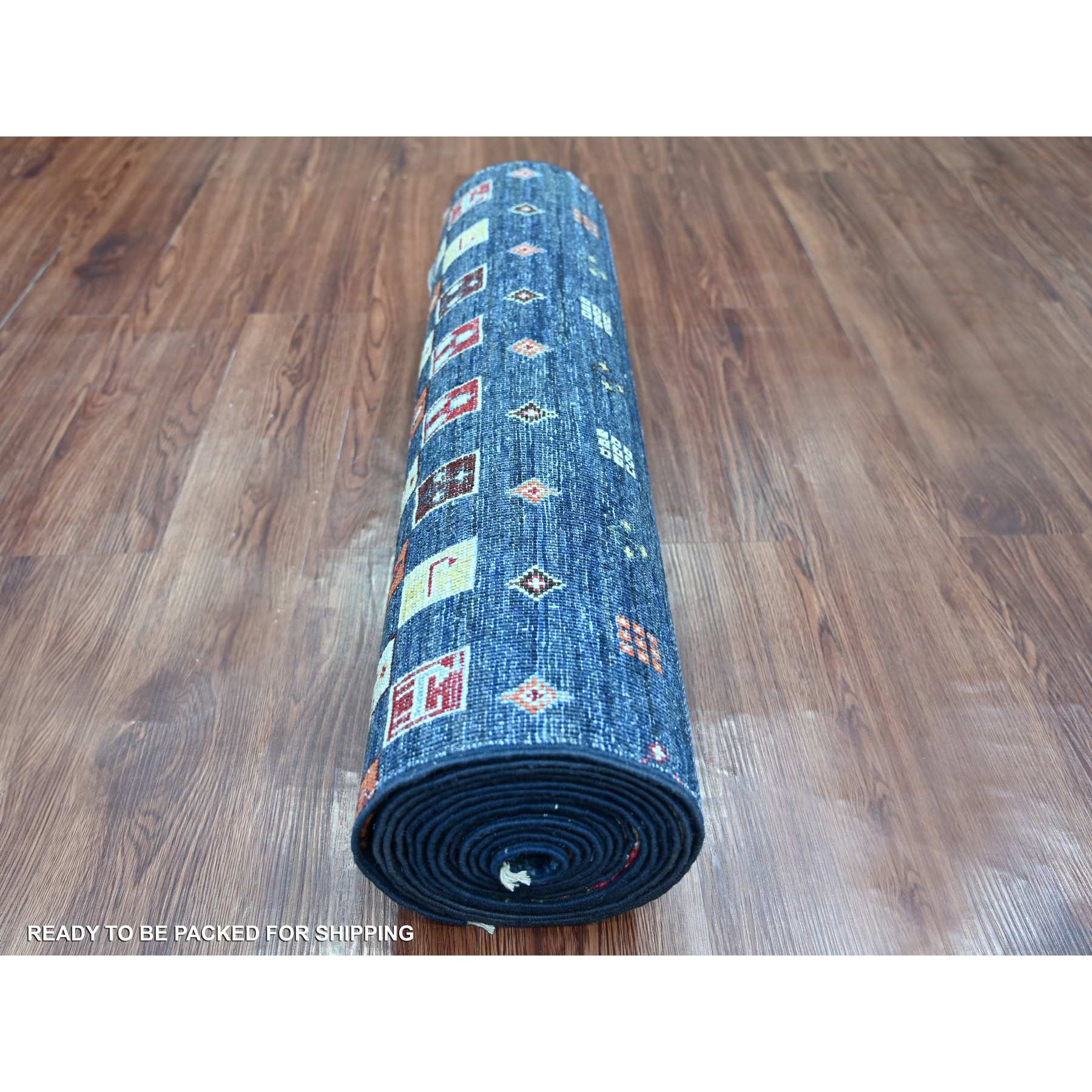 Tribal-Geometric-Hand-Knotted-Rug-109535