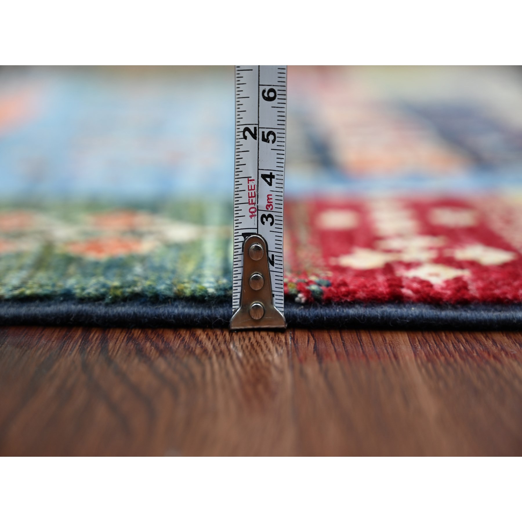 Tribal-Geometric-Hand-Knotted-Rug-109535