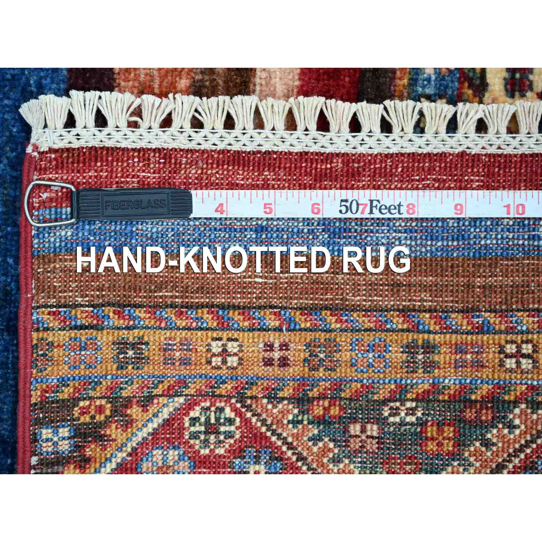 Tribal-Geometric-Hand-Knotted-Rug-109540