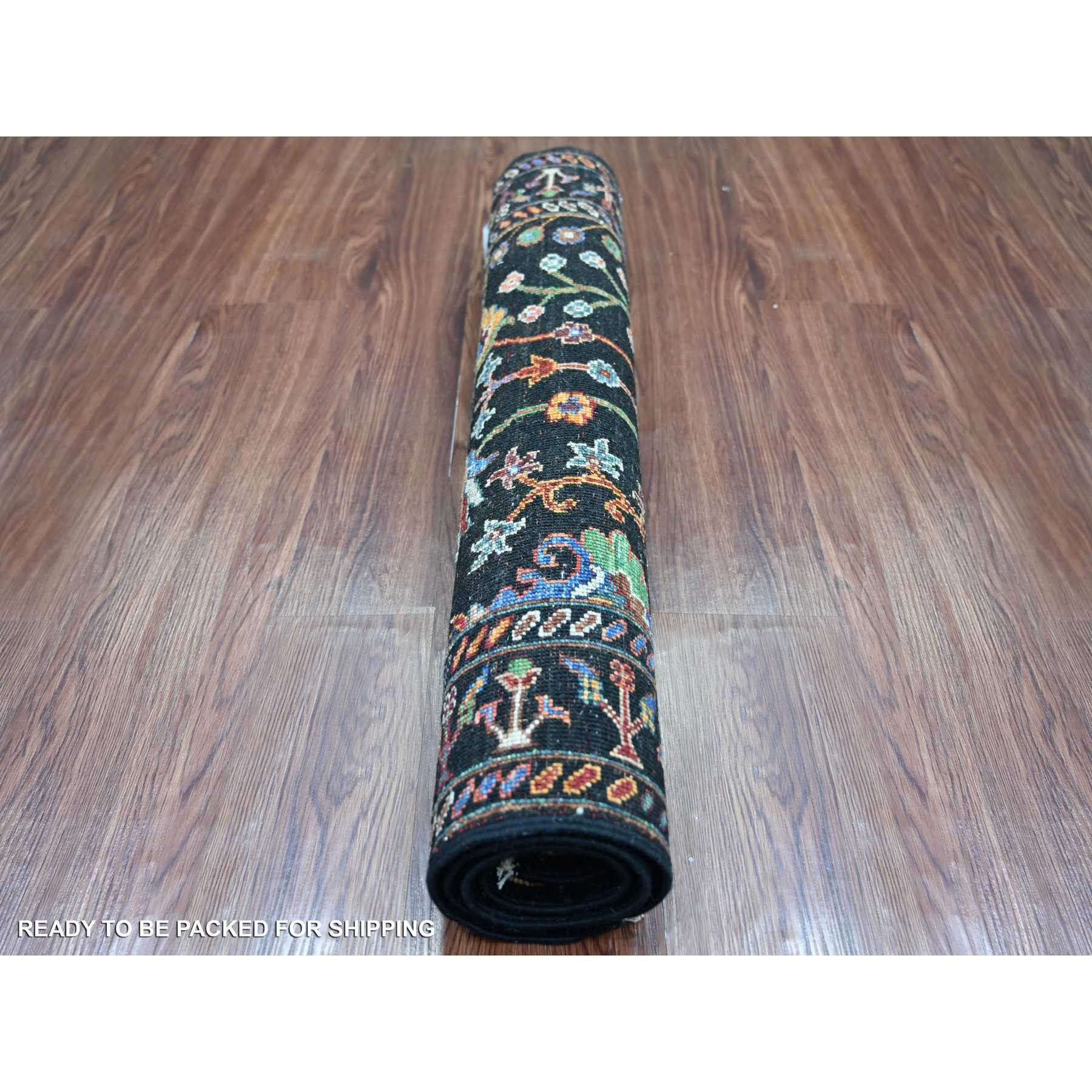 Tribal-Geometric-Hand-Knotted-Rug-109555