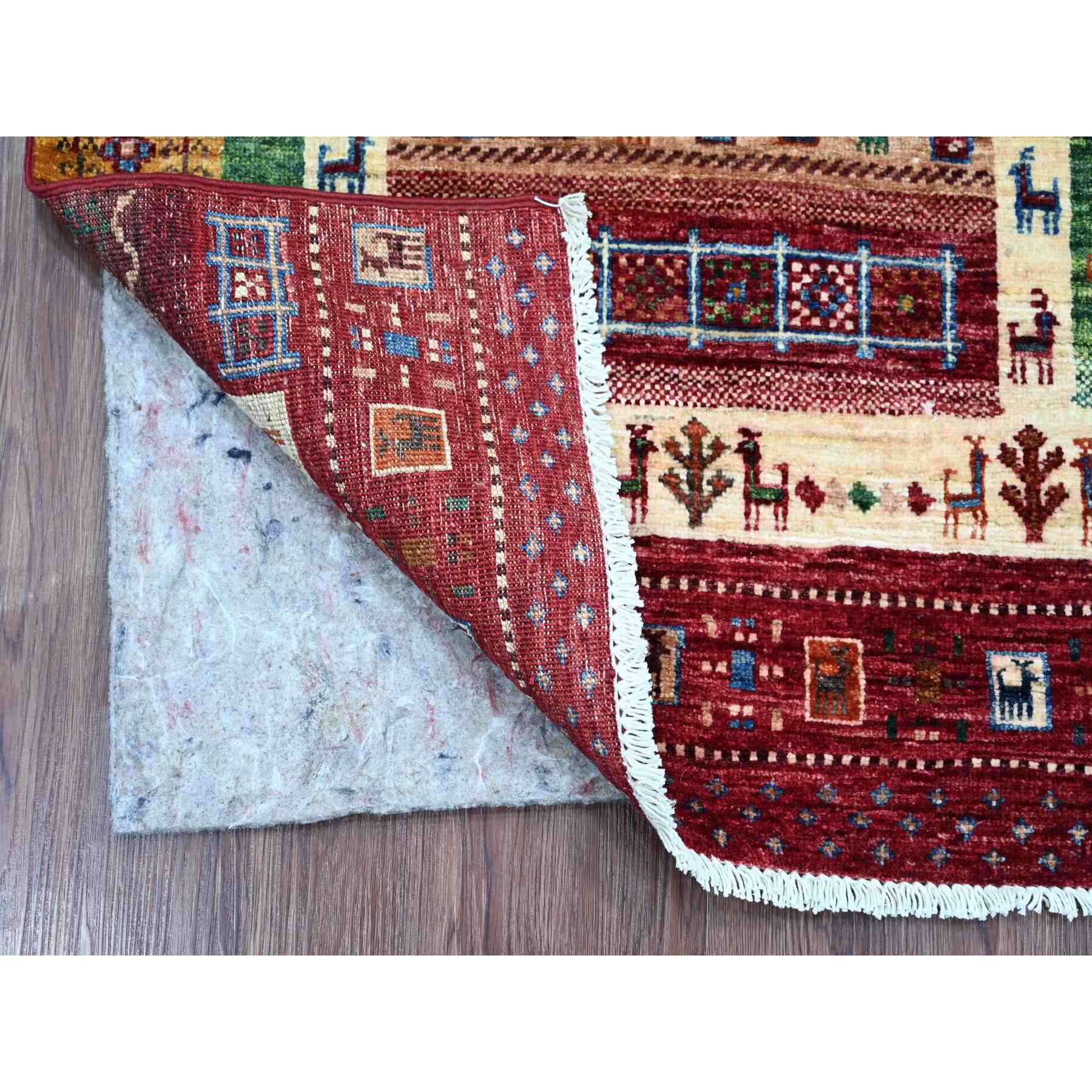 Tribal-Geometric-Hand-Knotted-Rug-109560