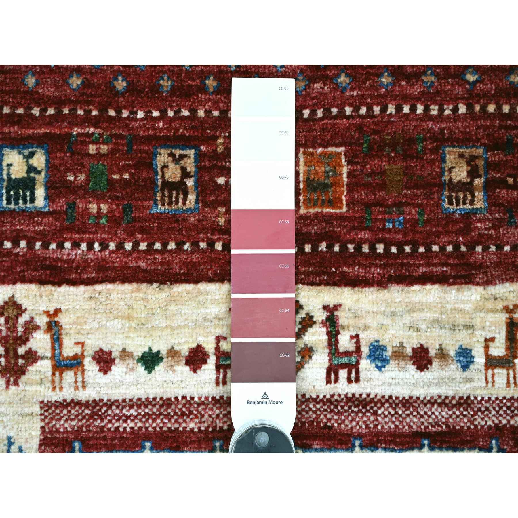 Tribal-Geometric-Hand-Knotted-Rug-109560