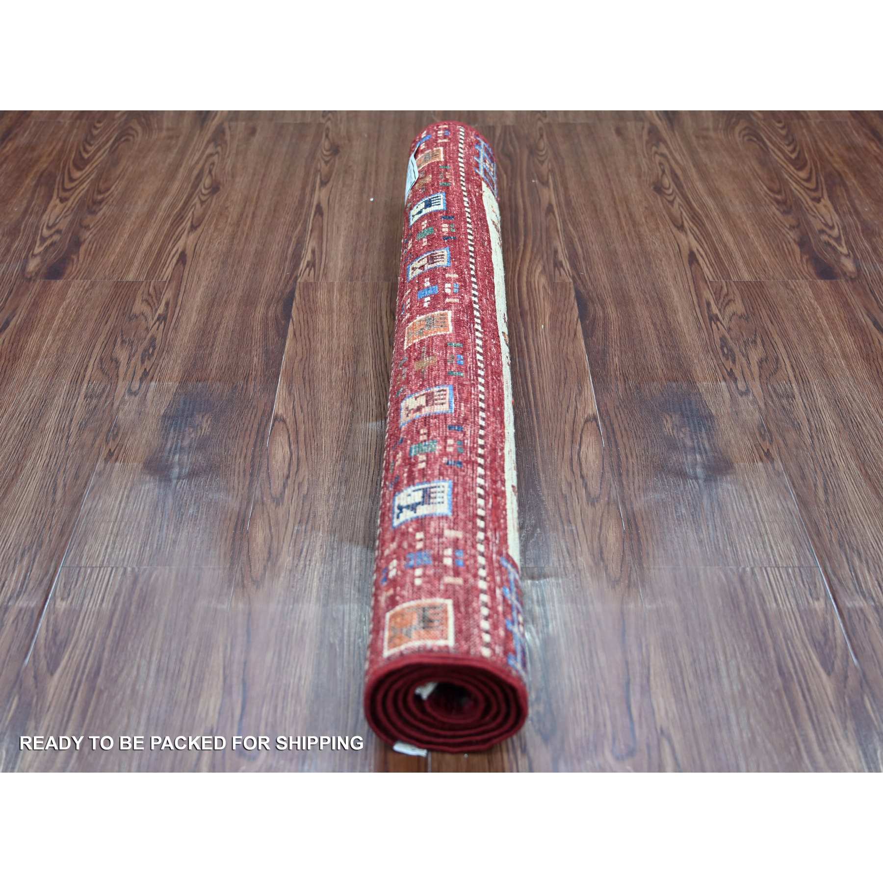 Tribal-Geometric-Hand-Knotted-Rug-109560