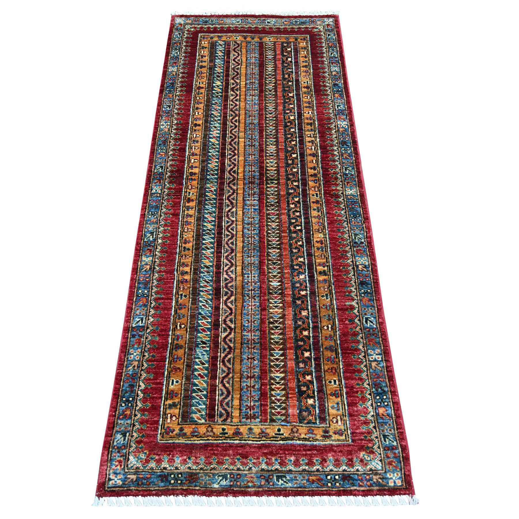 Tribal-Geometric-Hand-Knotted-Rug-109575