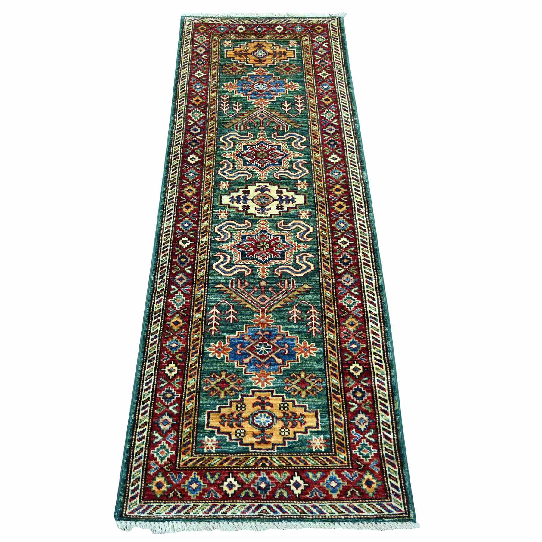 Tribal-Geometric-Hand-Knotted-Rug-109585