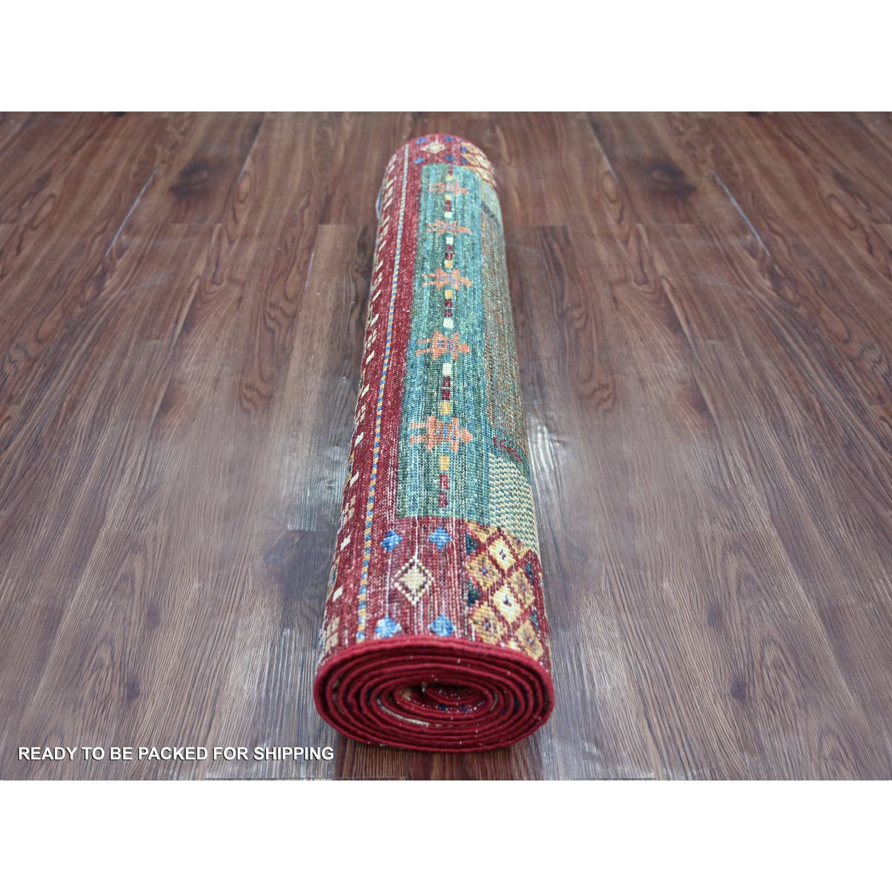Tribal-Geometric-Hand-Knotted-Rug-109735