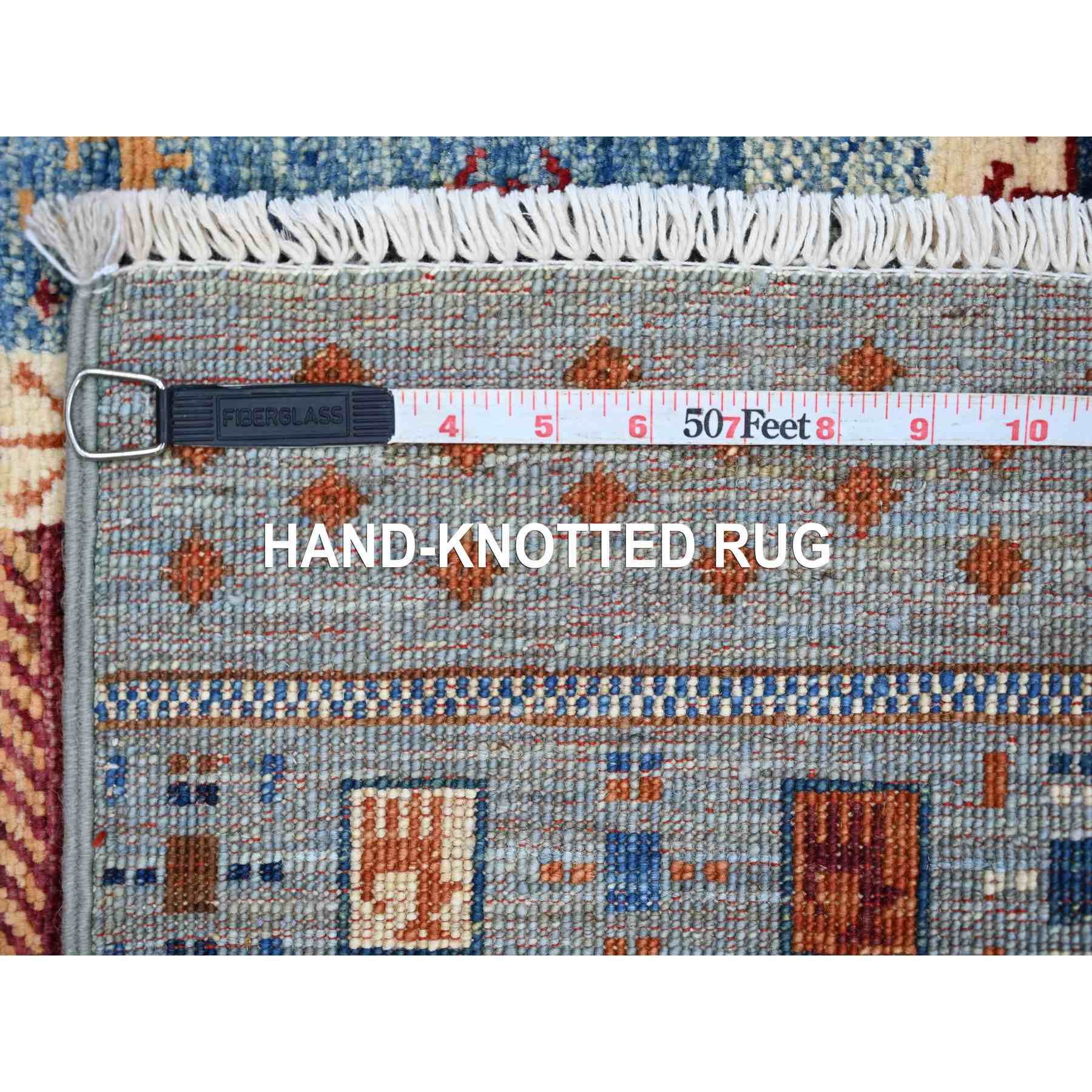 Tribal-Geometric-Hand-Knotted-Rug-109745