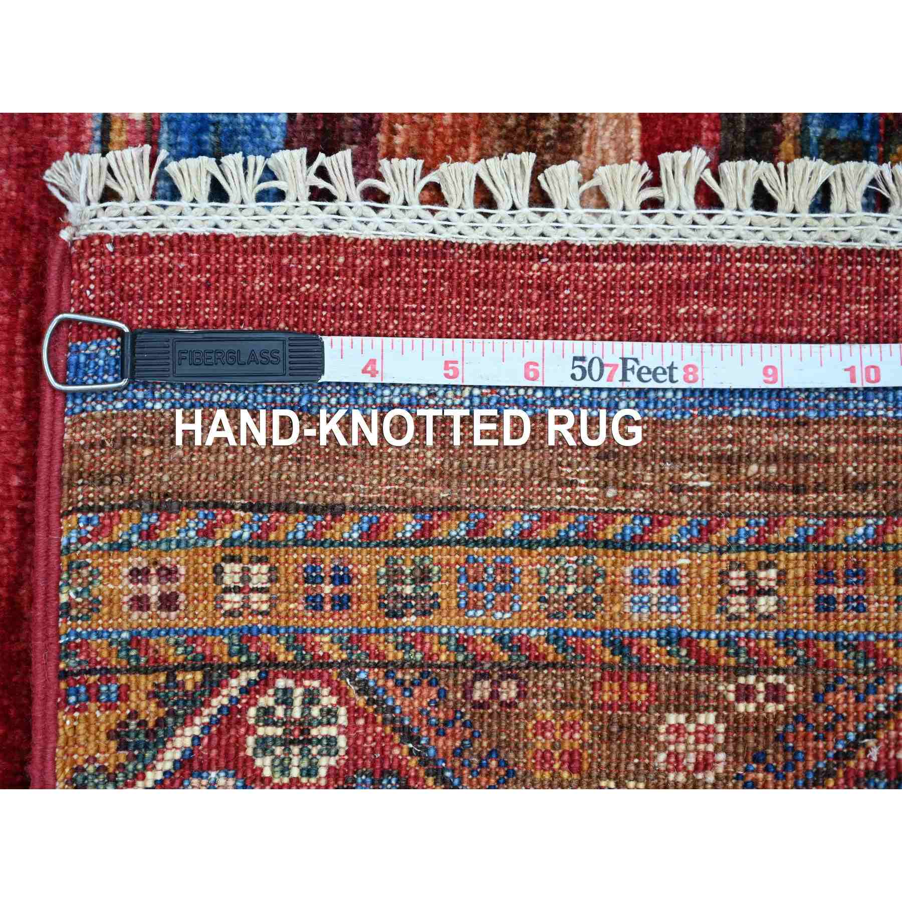 Tribal-Geometric-Hand-Knotted-Rug-109750