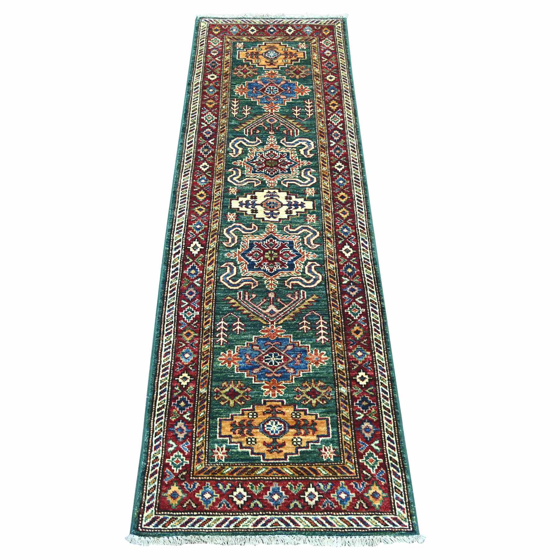Tribal-Geometric-Hand-Knotted-Rug-109855