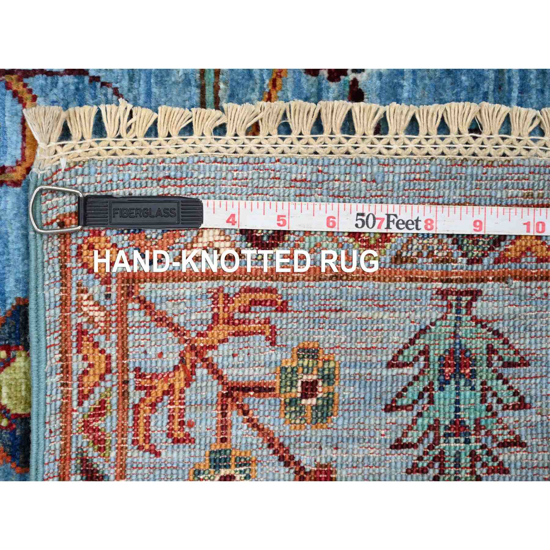 Tribal-Geometric-Hand-Knotted-Rug-109880